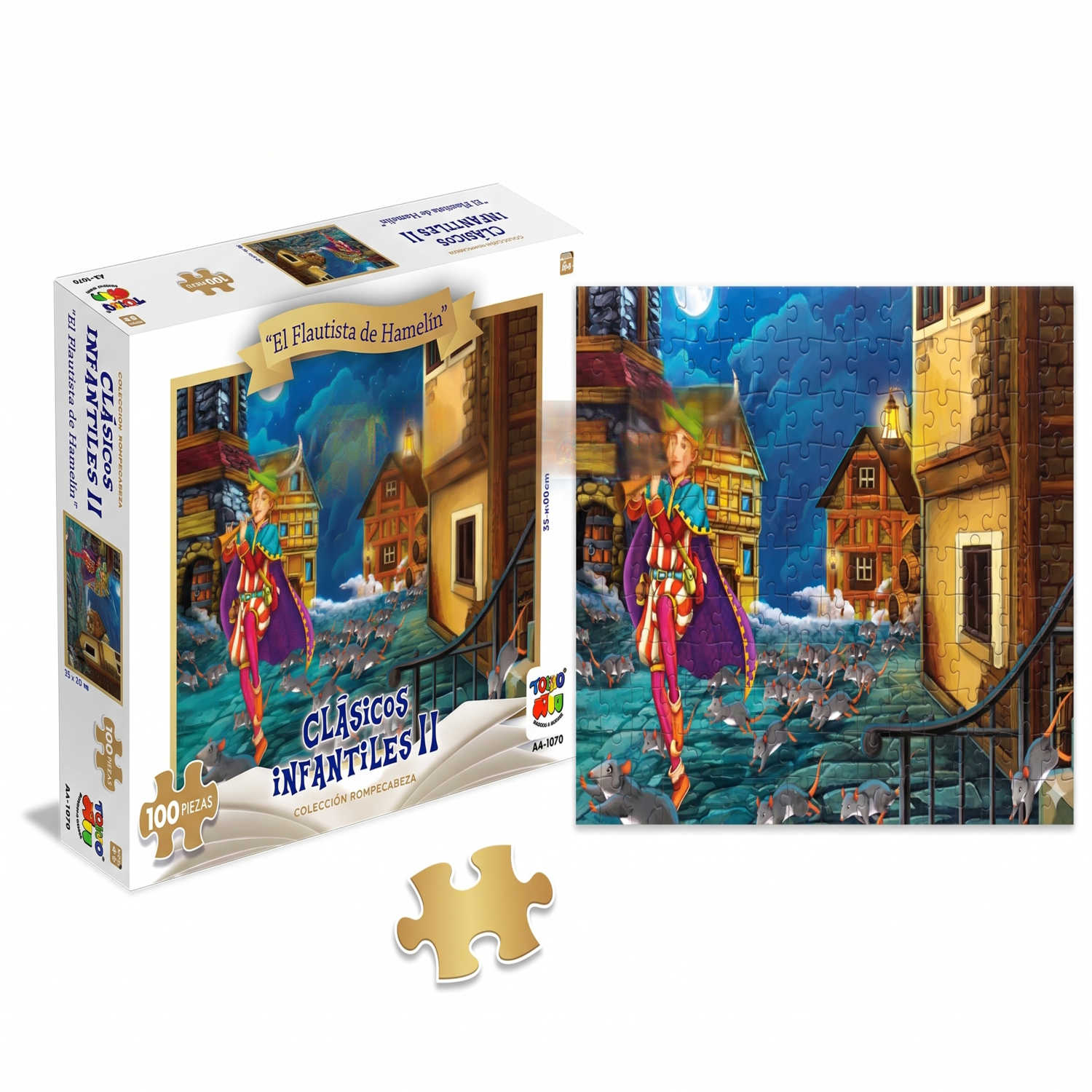 Rompecabezas El Flautista De Hamelin (100 Piezas) - Toyng-0