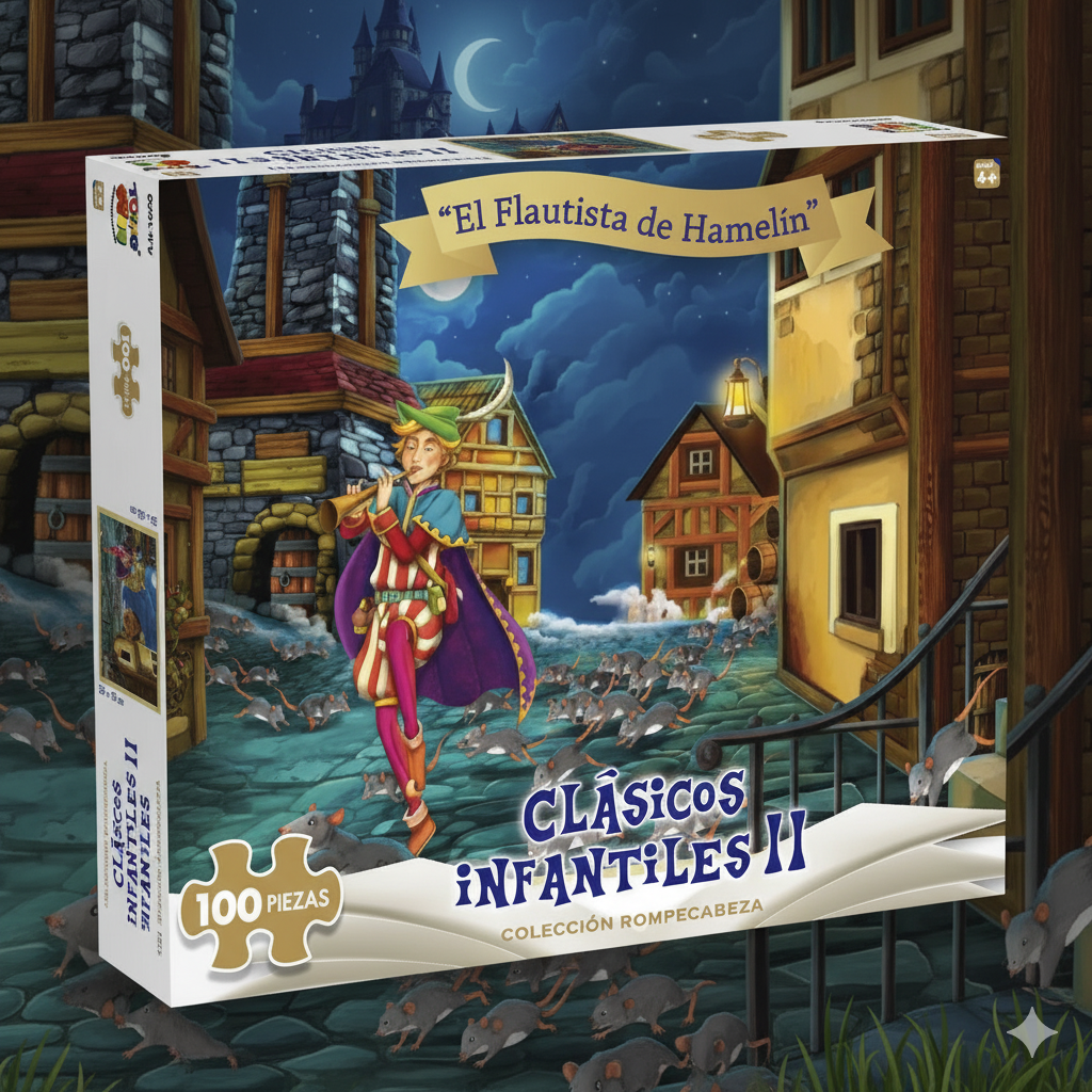 Rompecabezas El Flautista De Hamelin (100 Piezas) - Toyng-6