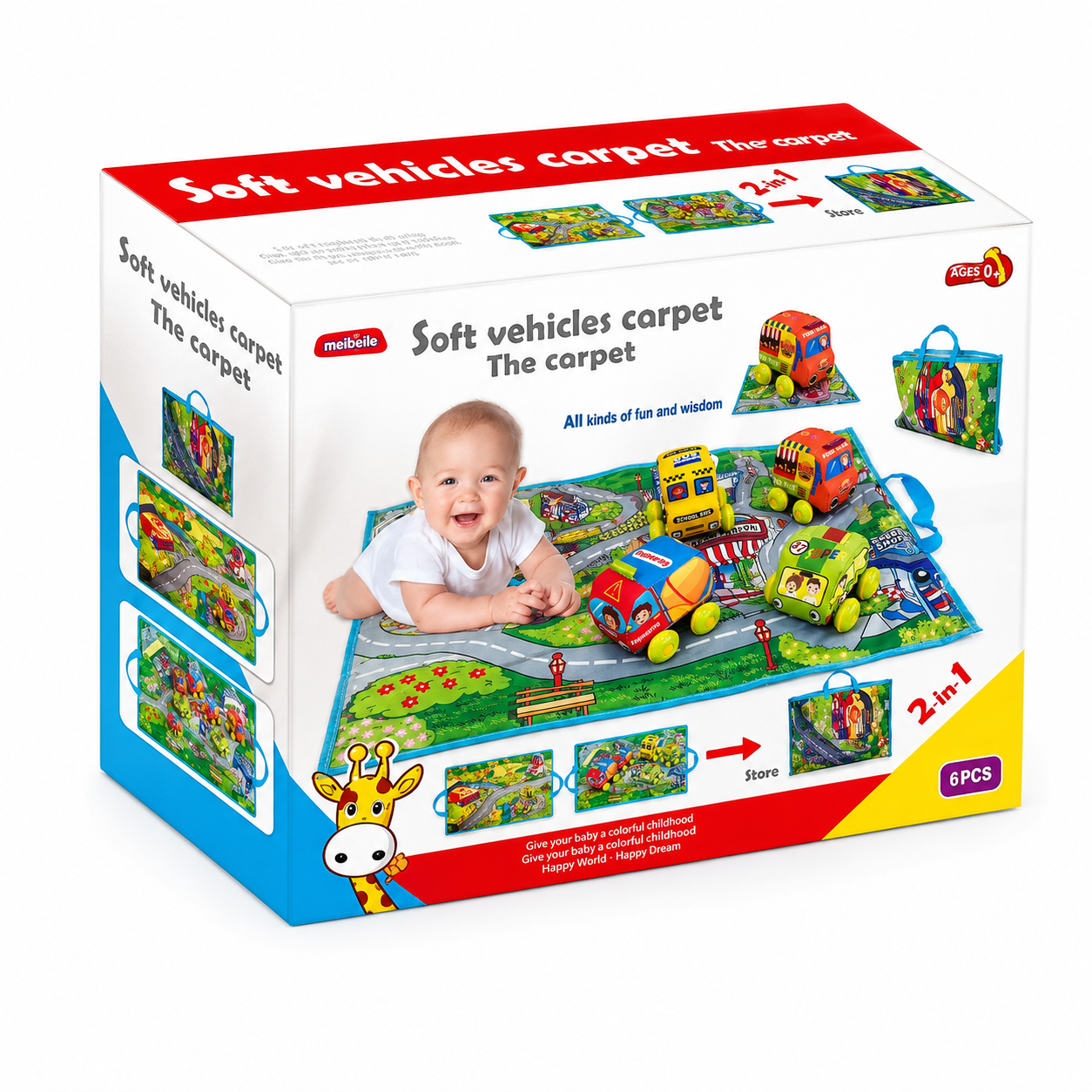 Alfombra De Juego Blanda Con Vehículos - Set Interactivo - Toyng-3