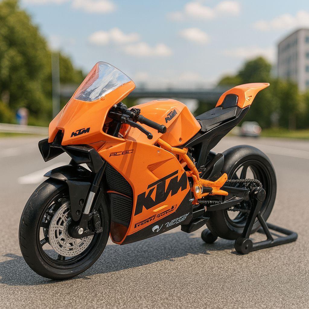 Moto KTM RC 8C Escala 1:18 - Welly-3