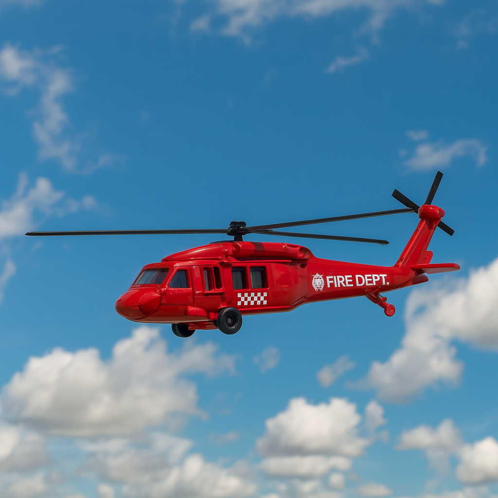 Helicoptero Blackwom Rojo - Welly-3