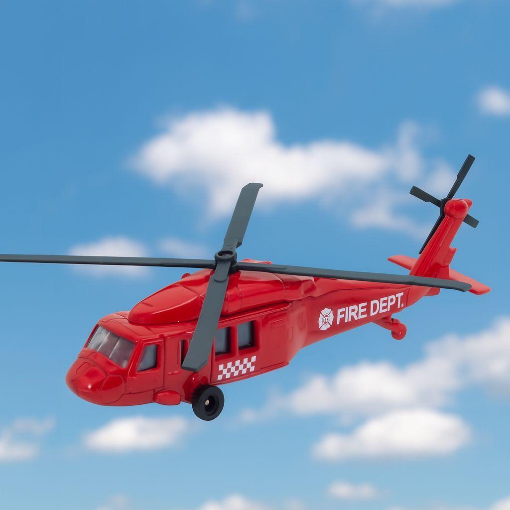 Helicoptero Blackwom Rojo - Welly-4