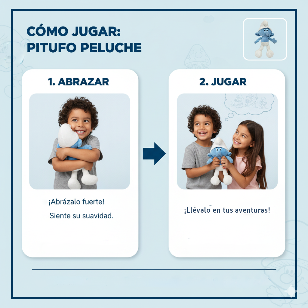 Peluche Pitufo - Los Pitufos-7