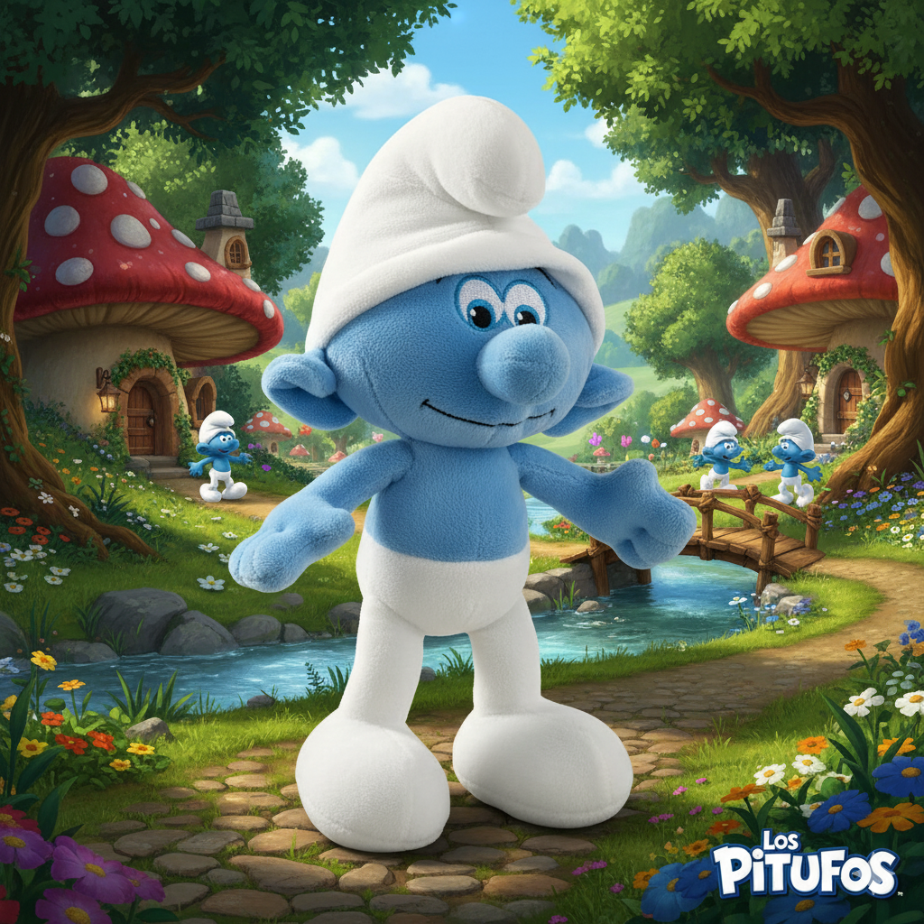 Peluche Pitufo - Los Pitufos-5