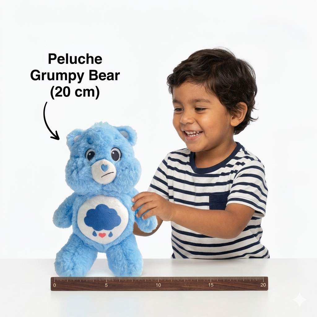 Peluche Gruñosito Azul 20 Cm - Ositos Cariñositos-5