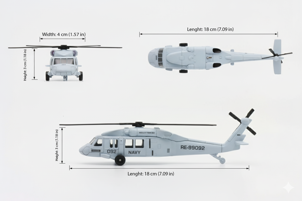 Helicoptero Blackwom - Welly-3
