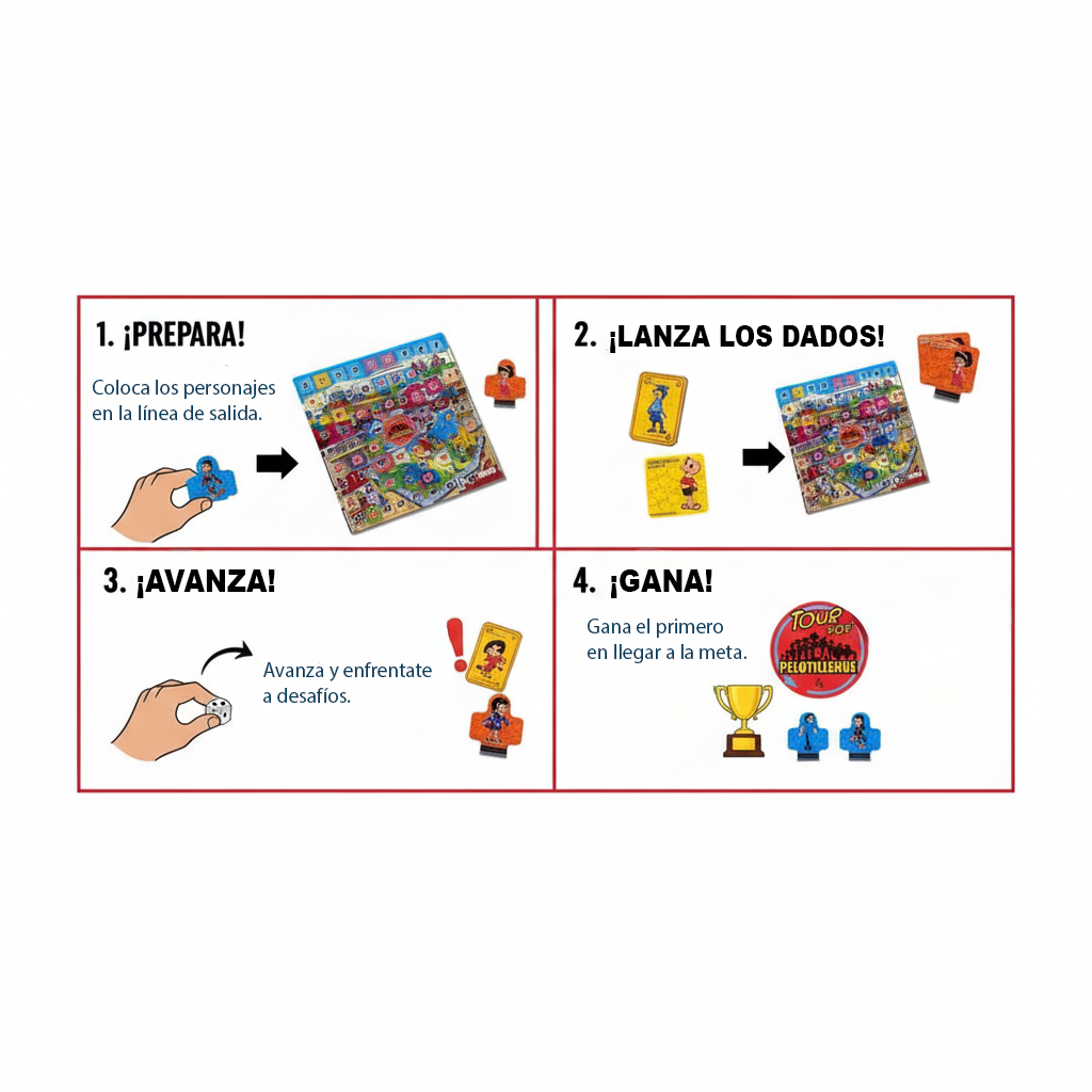 Juego de Mesa Tour Pelotillehue - Condorito-8