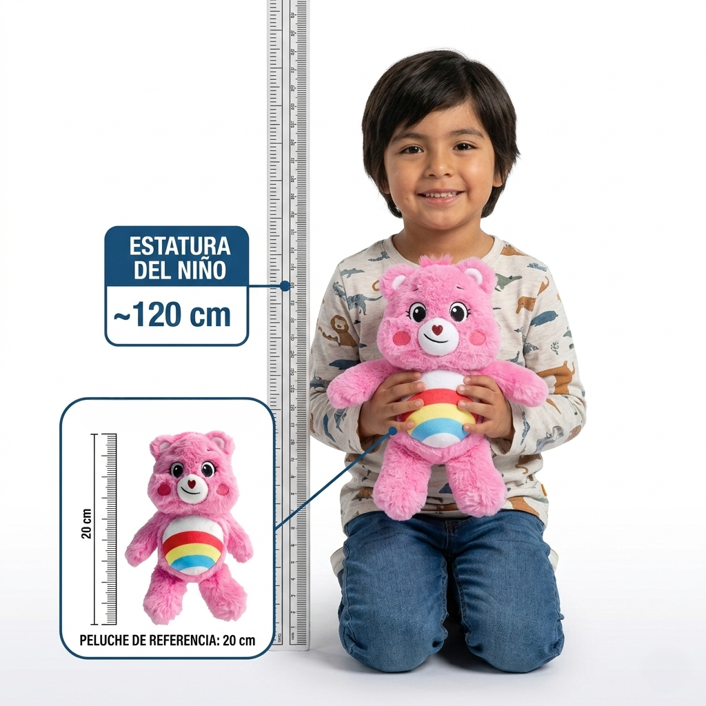 Peluche Alegrosita Rosado 20 Cm - Ositos Cariñositos-5