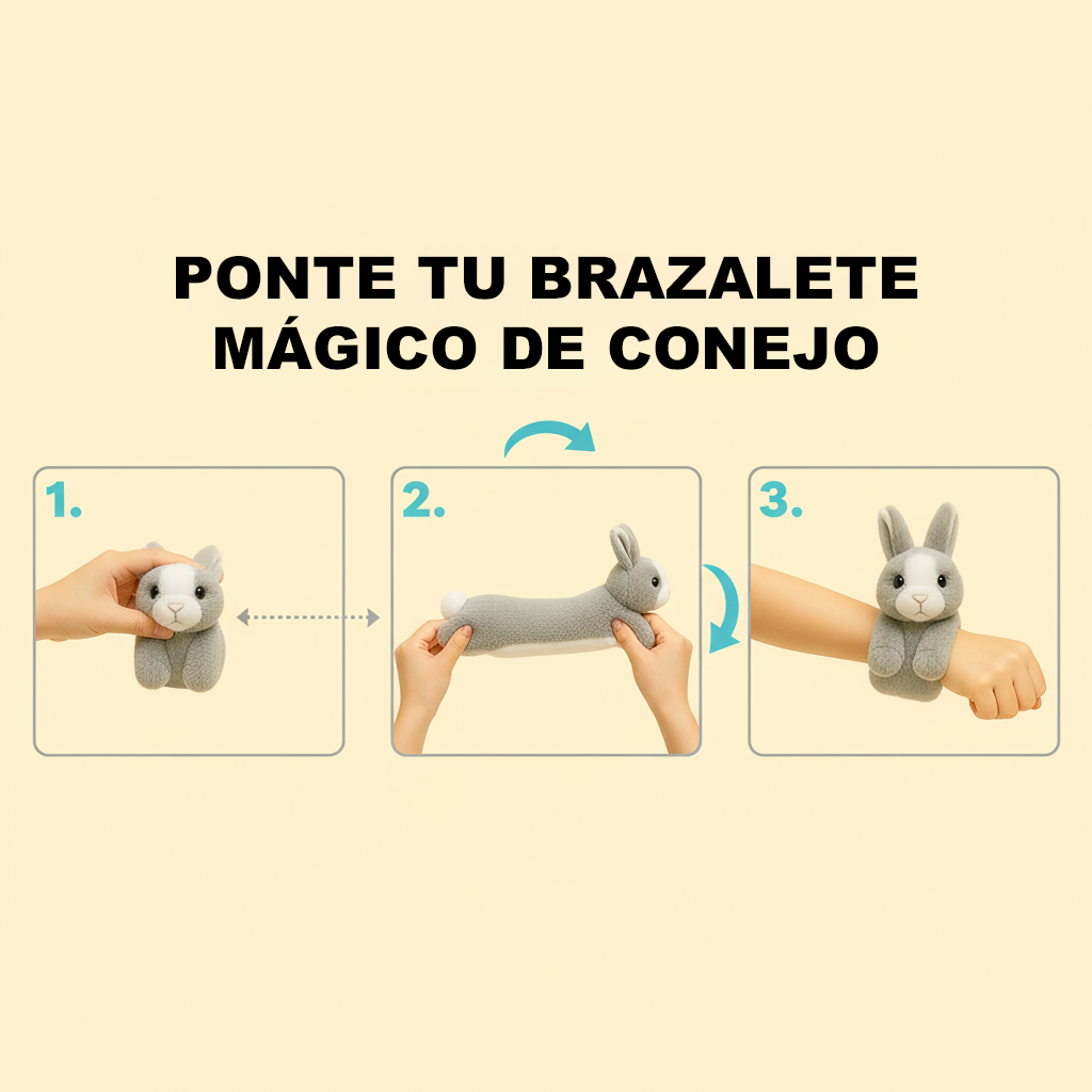 Peluche Slap-Buddy 20 cm Conejo - Toyng-5