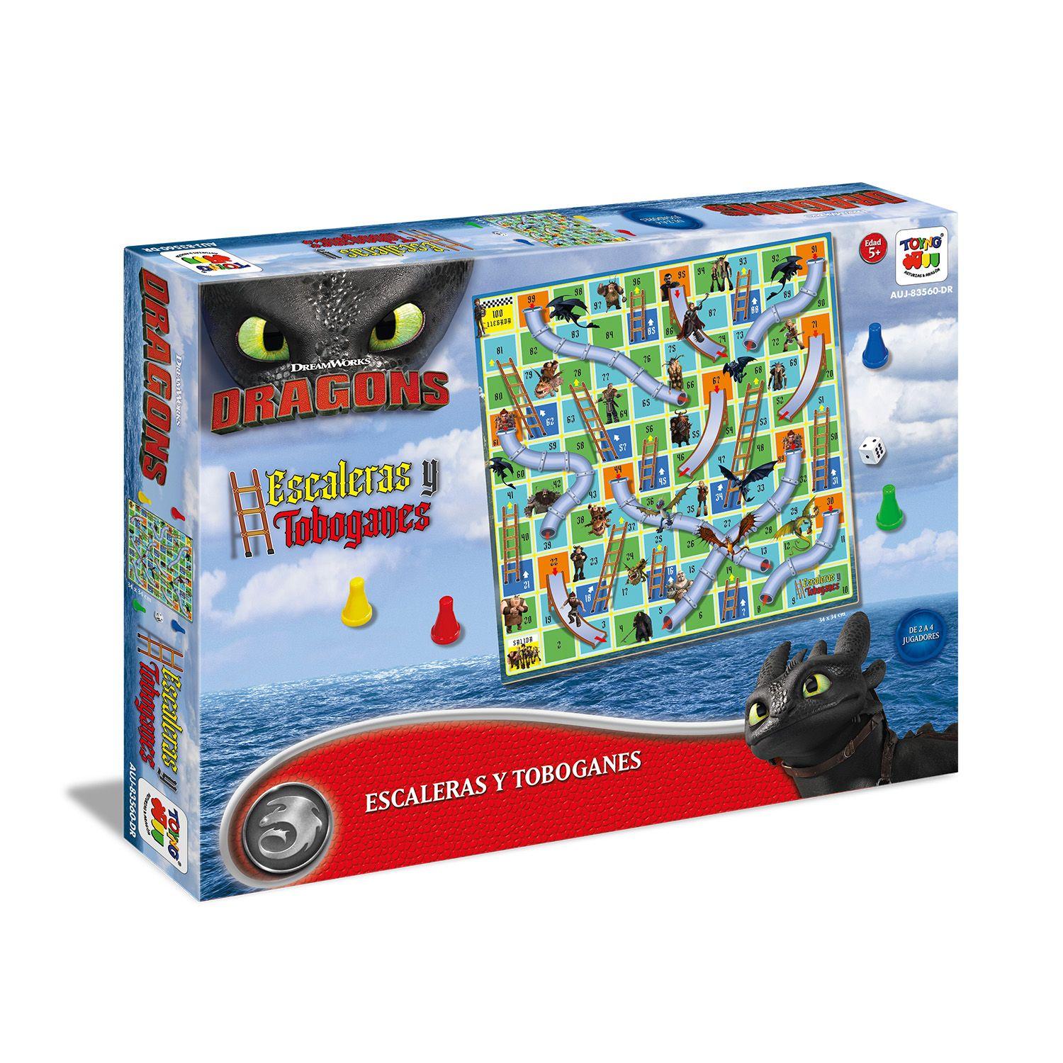 Juego de Mesa Escalera y Toboganes - Dragón-3