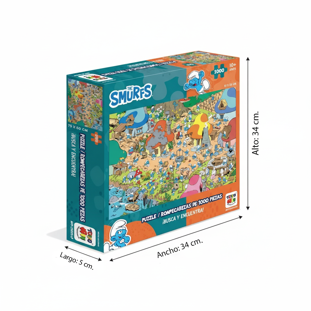 Puzzle 1000 Piezas - Los Pitufos-4