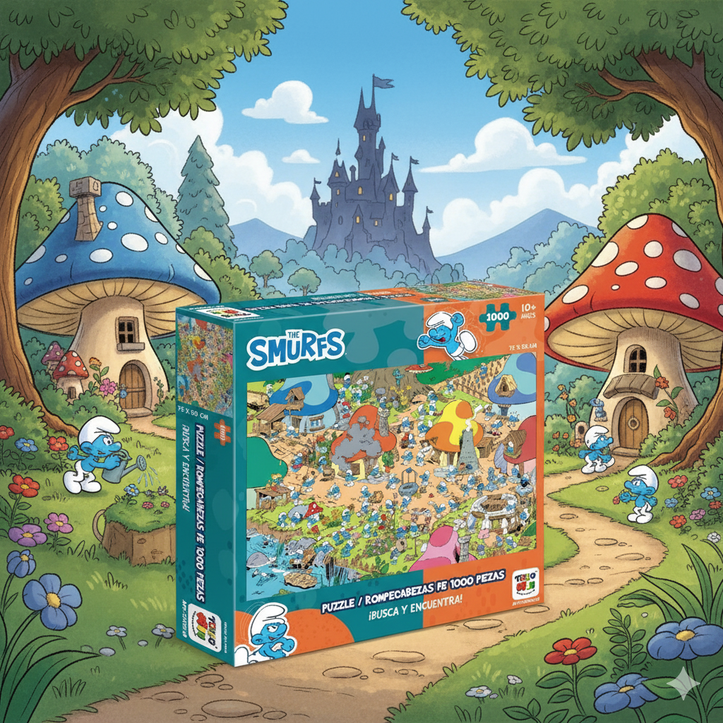 Puzzle 1000 Piezas - Los Pitufos-3
