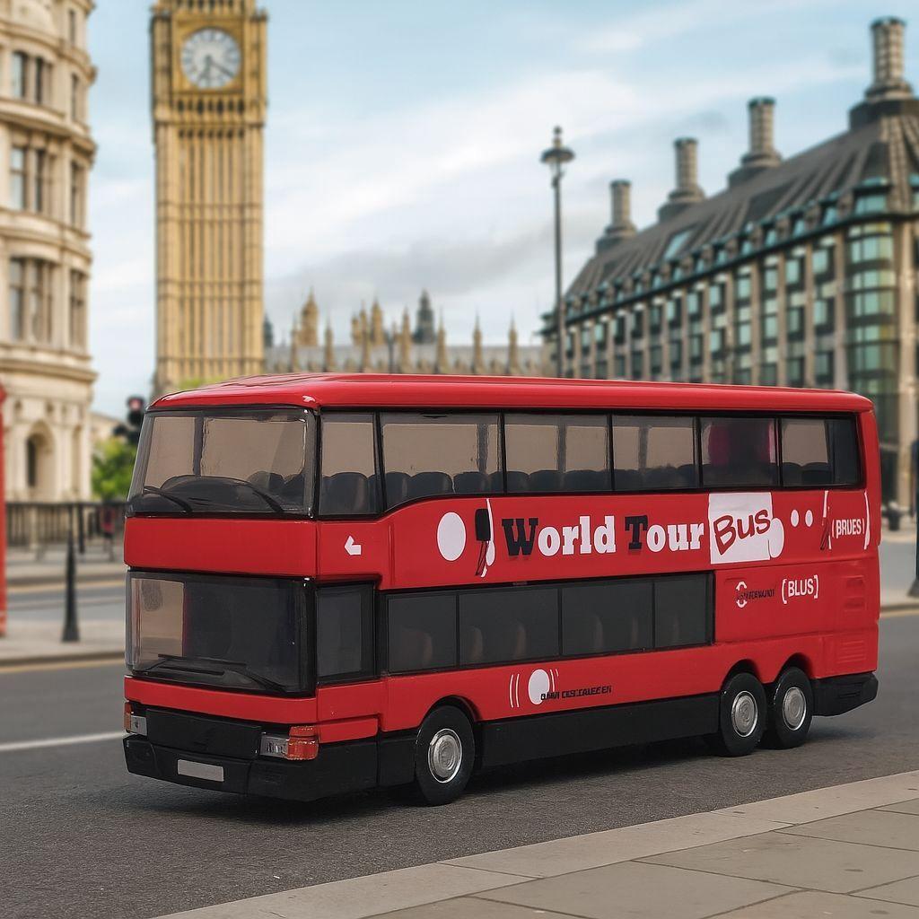 Bus Mercedes Benz MB 0 404 DD Escala 1:64 - Welly-4