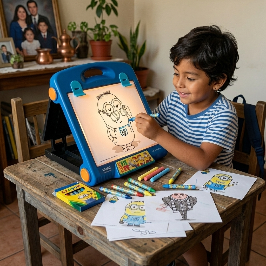 Juego Educativo Pizarra Porta Minions - Mi Villano Favorito-5