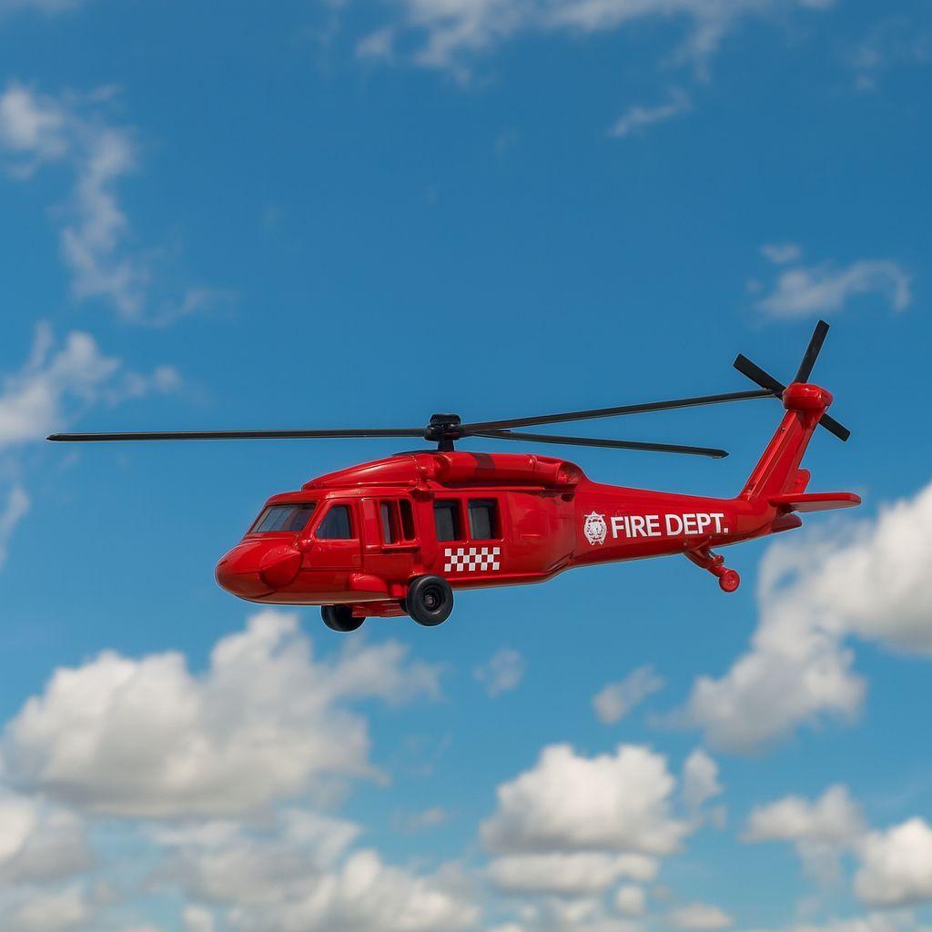 Helicoptero Black Hawk Helicoptor (Fire) - Welly-4