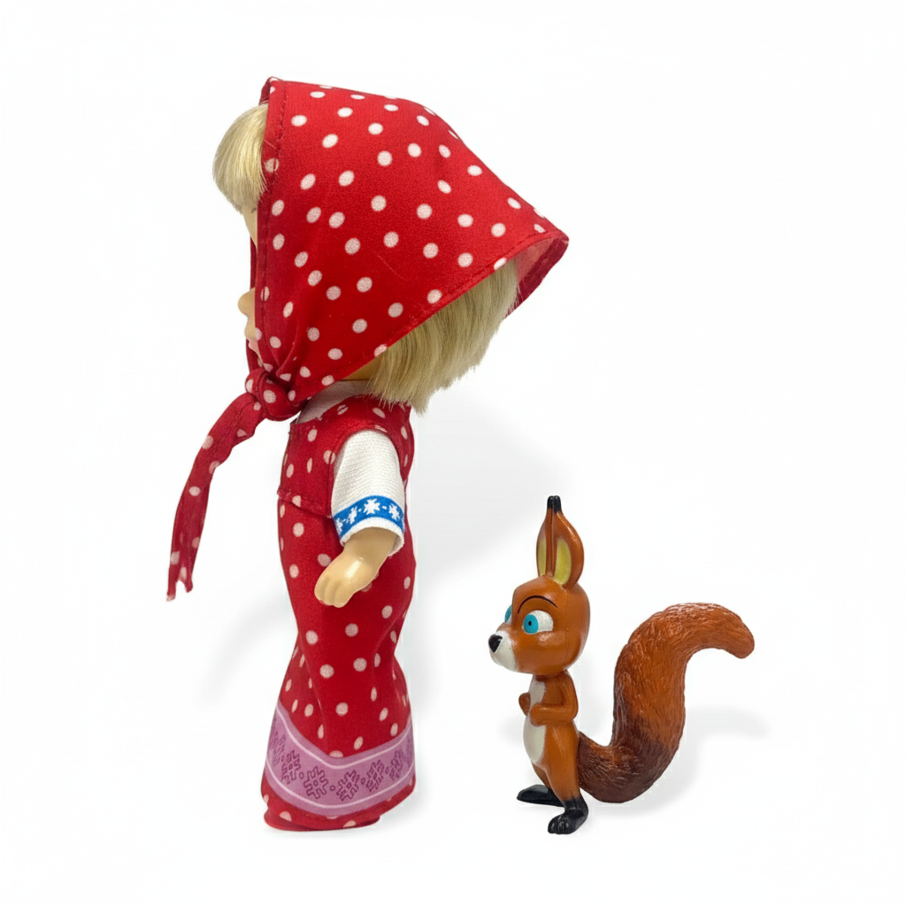 Juguete Masha y sus Amigos La Ardilla - Masha Y El Oso-3