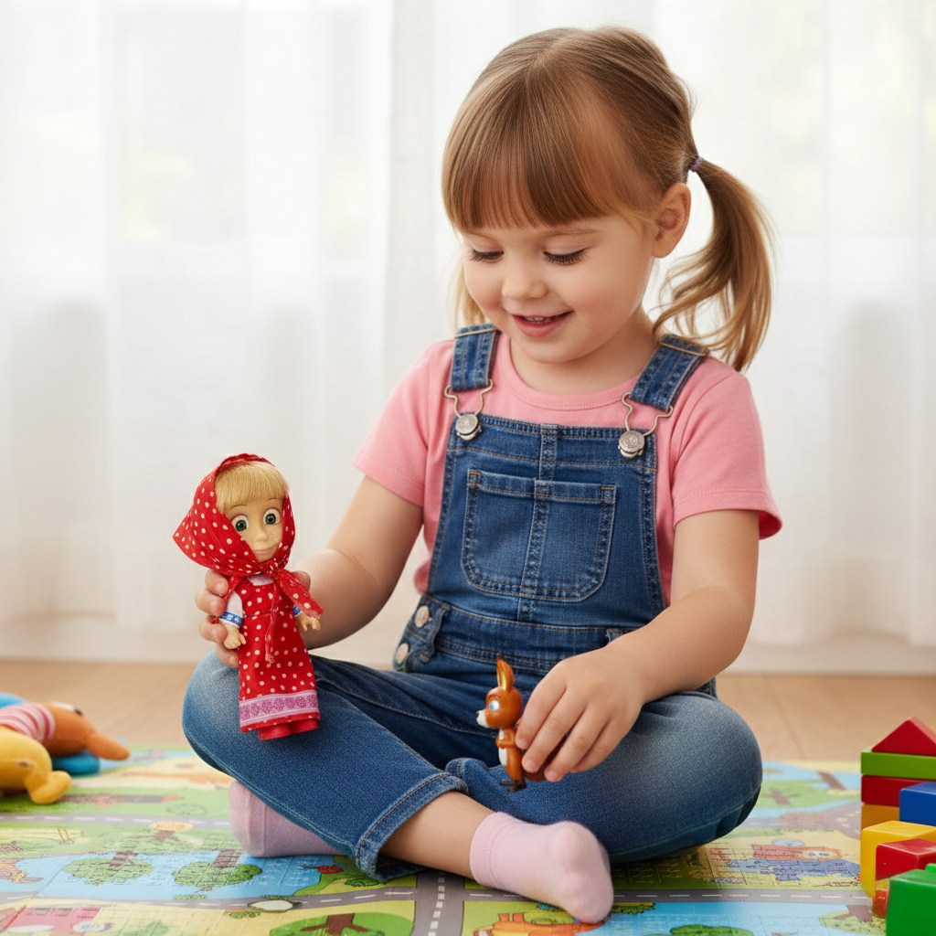 Juguete Masha y sus Amigos La Ardilla - Masha Y El Oso-5