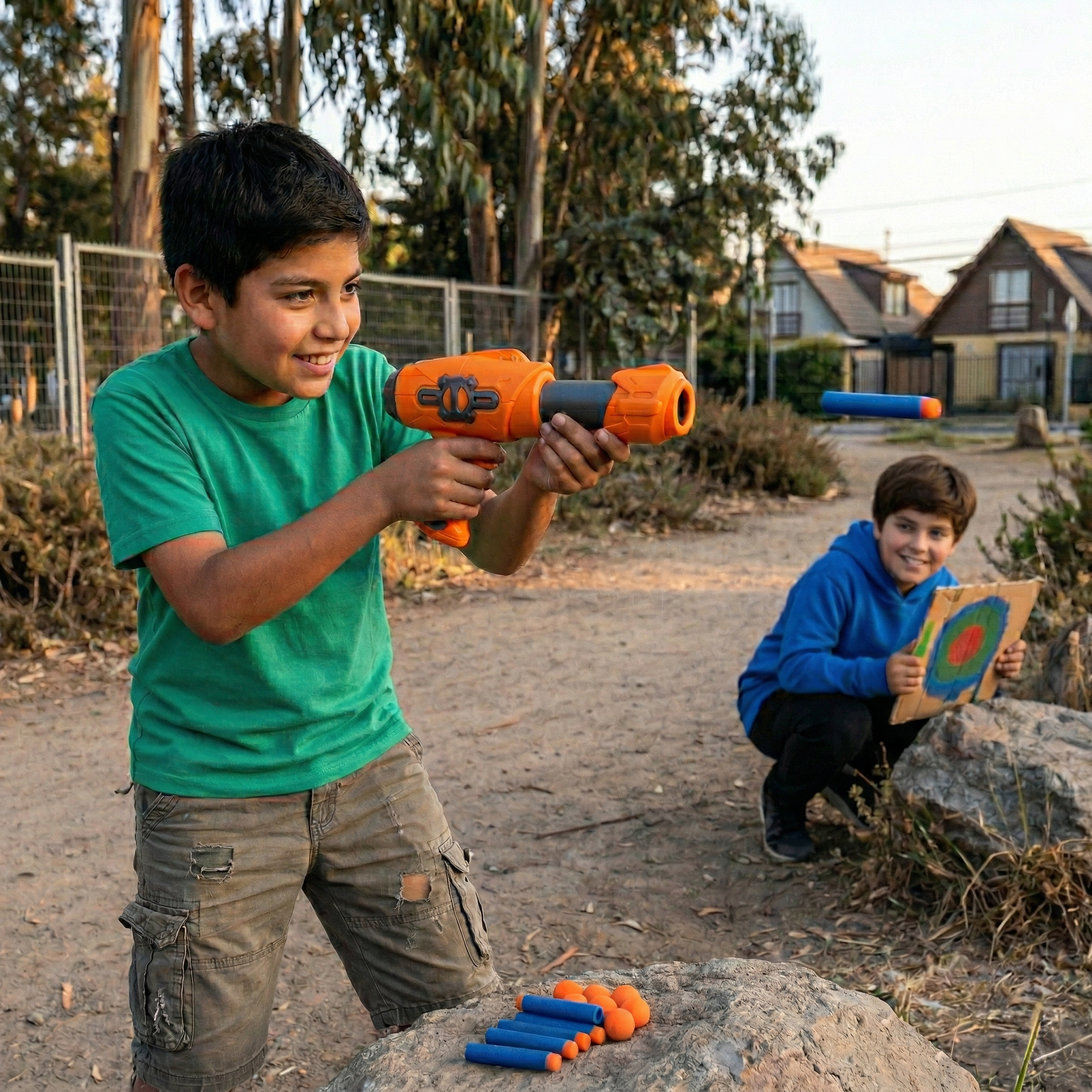 Juguete Set Pistola, 6 Pelotas Y 3 Lanzadores - Toyng-5