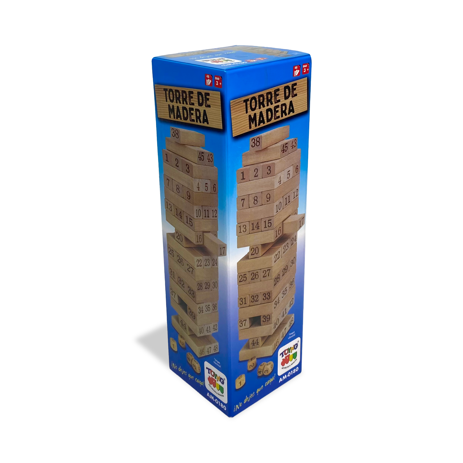 Juego de Mesa Torre 54 Piezas Natural - Toyng-1