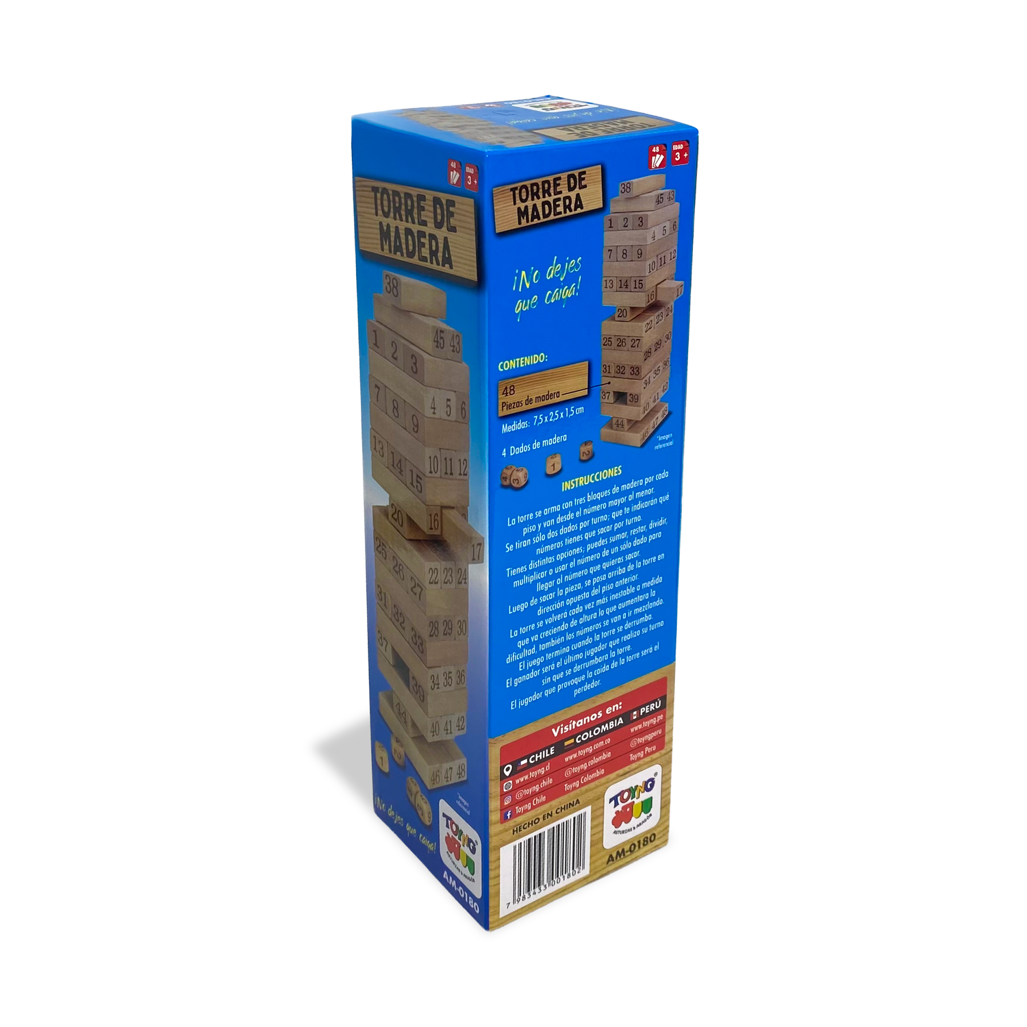 Juego de Mesa Torre 54 Piezas Natural - Toyng-2