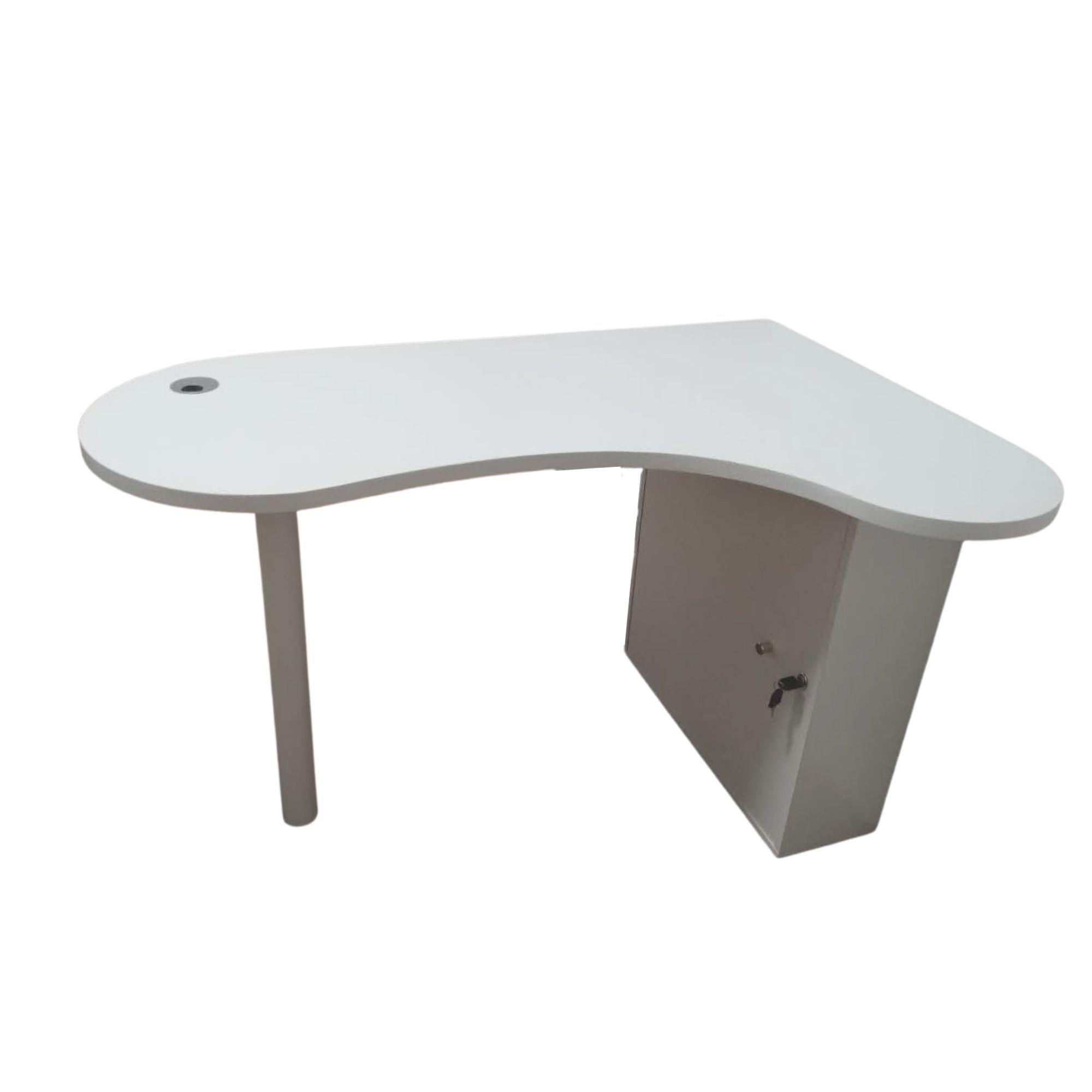 Escritorio En L Blanco 120 Cm-2