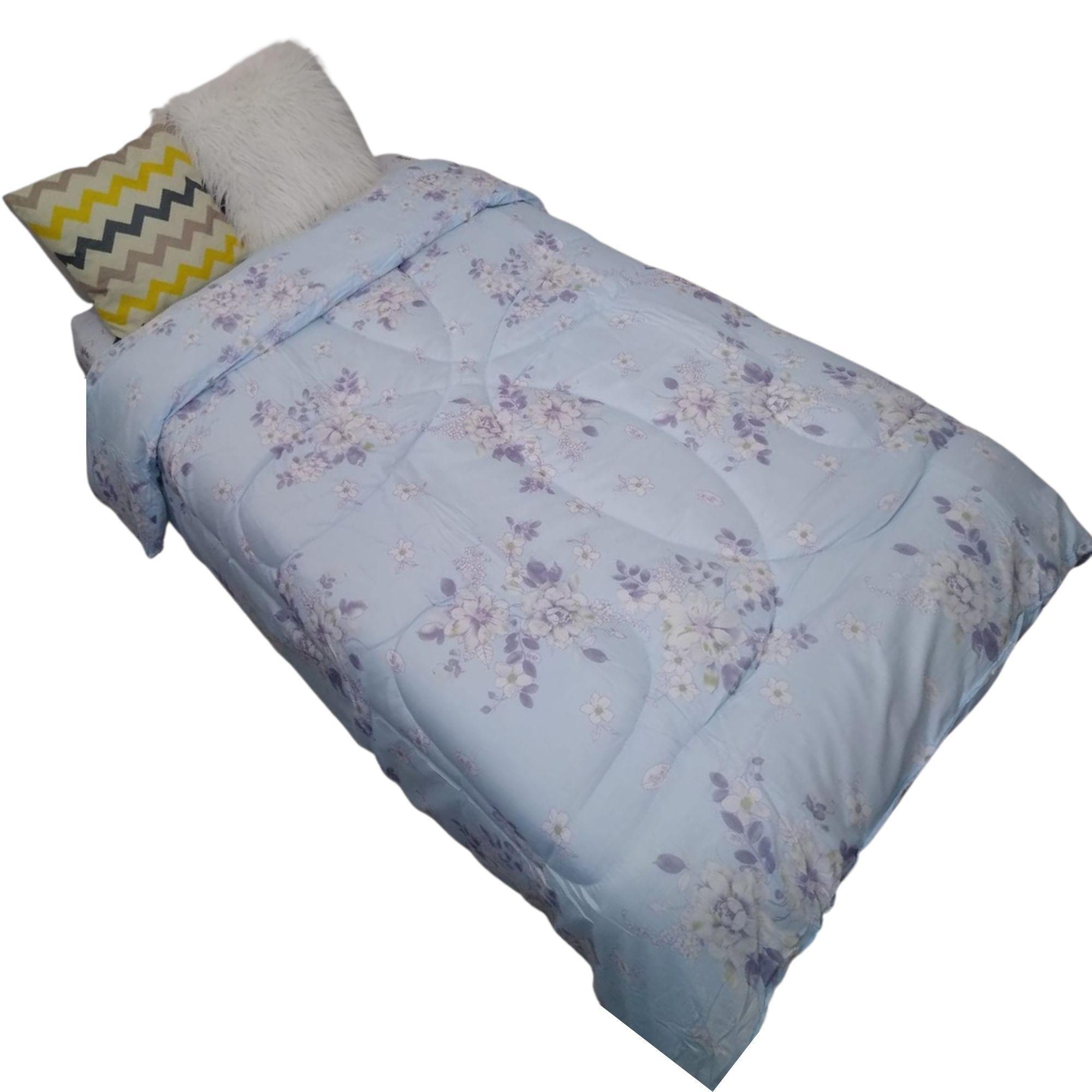 Plumon estampado1.5P microfibra 2.5Kg Floral-0