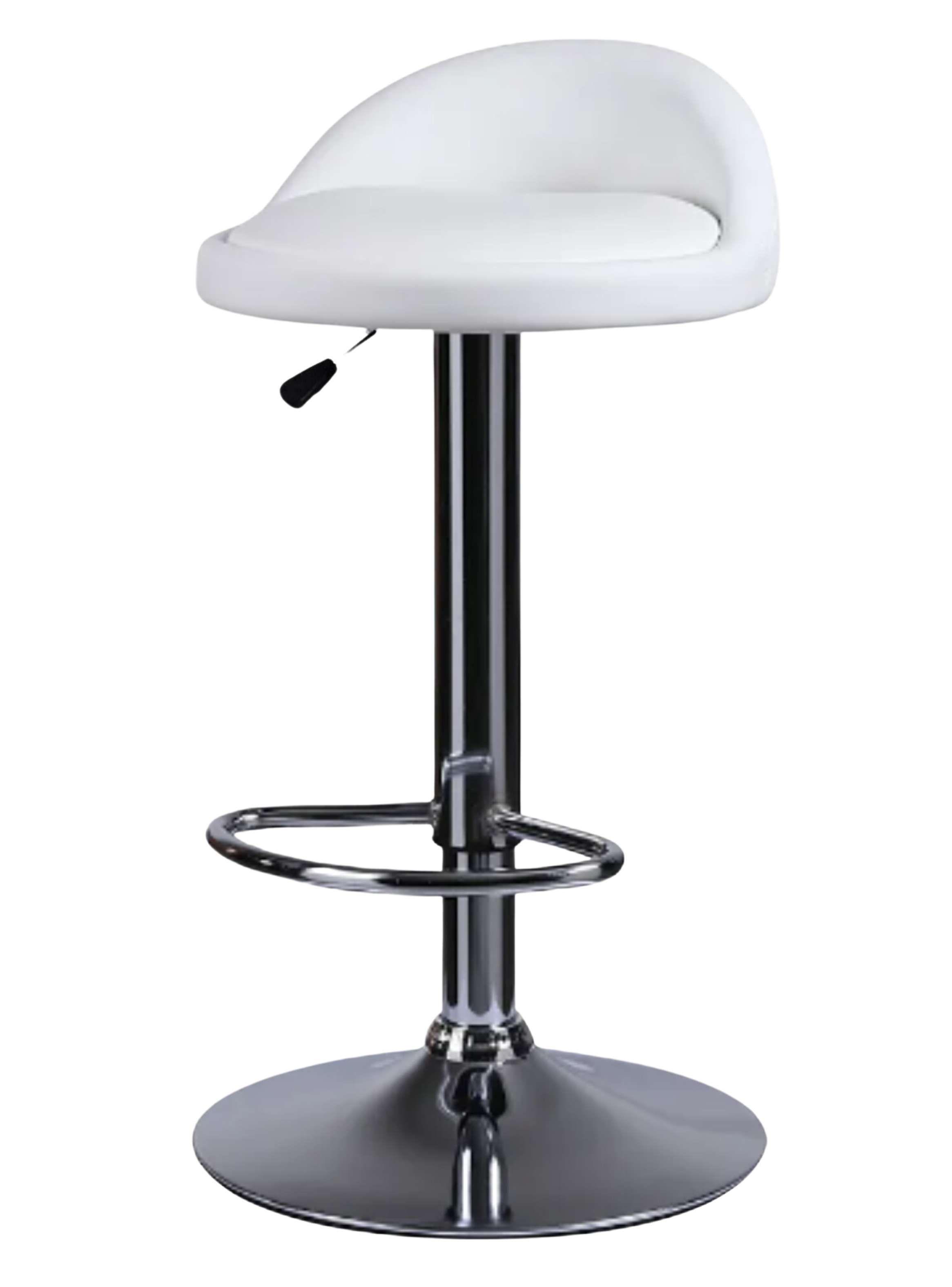 Piso Bar taburete PARIS Blanco Crudo PACK X2-5