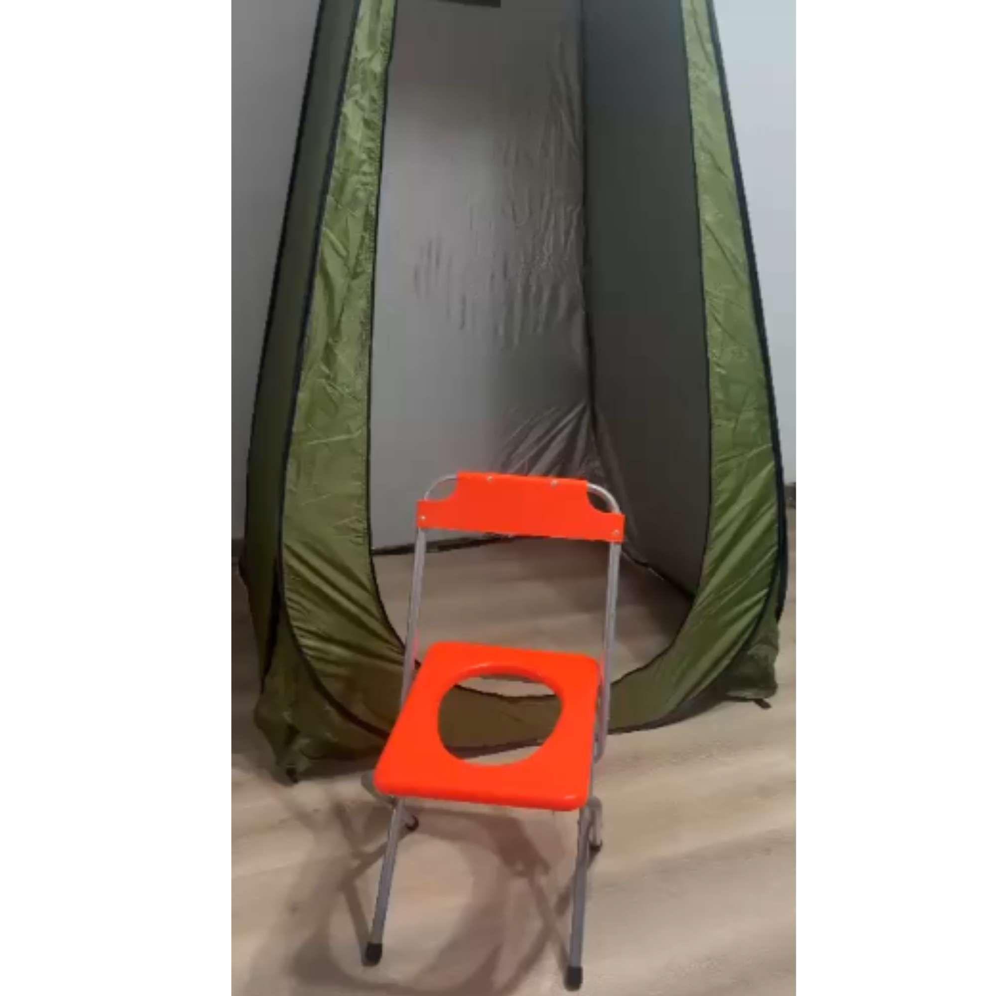Baño portatil Silla plegable WC para camping -3