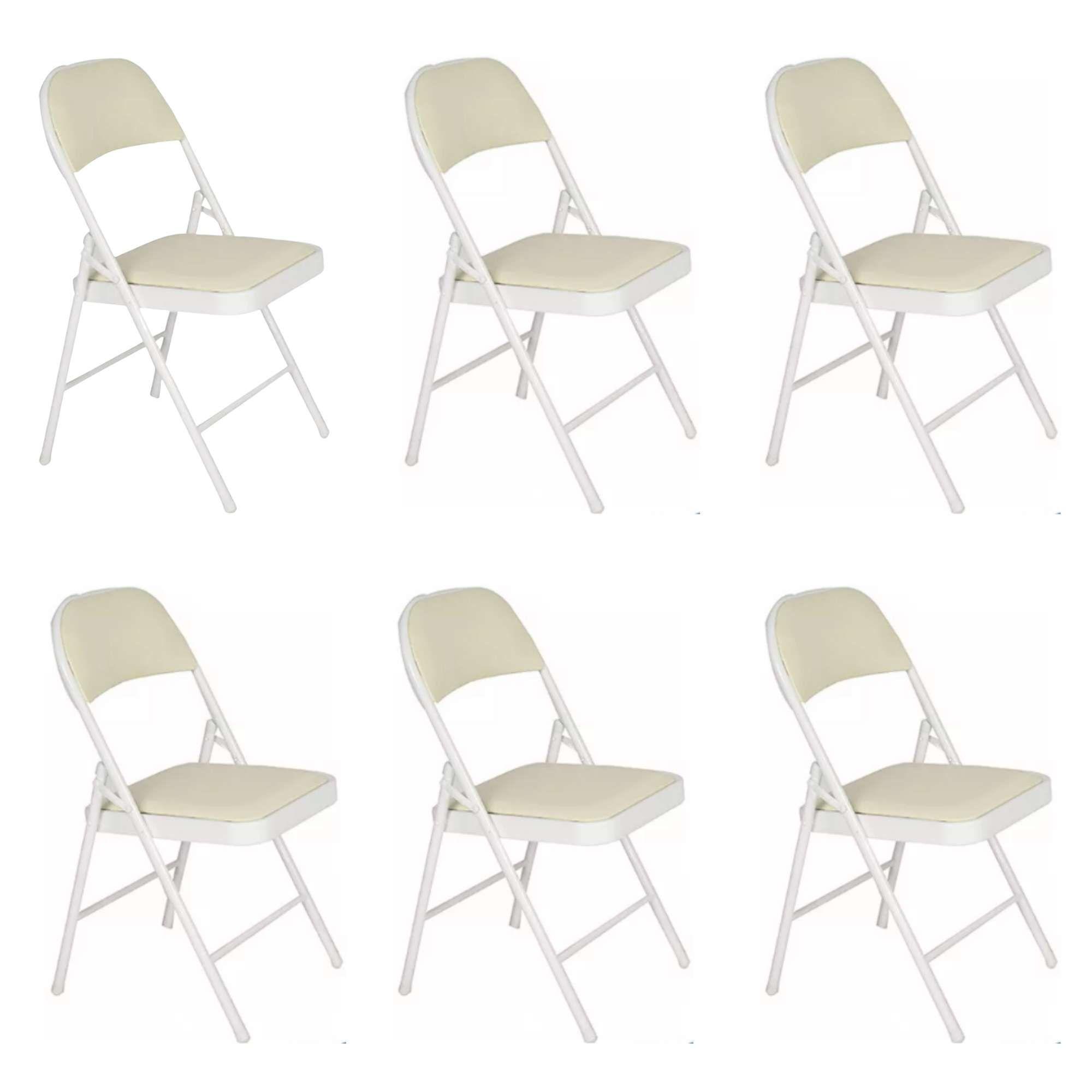 Silla Plegable Windsor Marfil para reuniones y eventos PACK X6 -0
