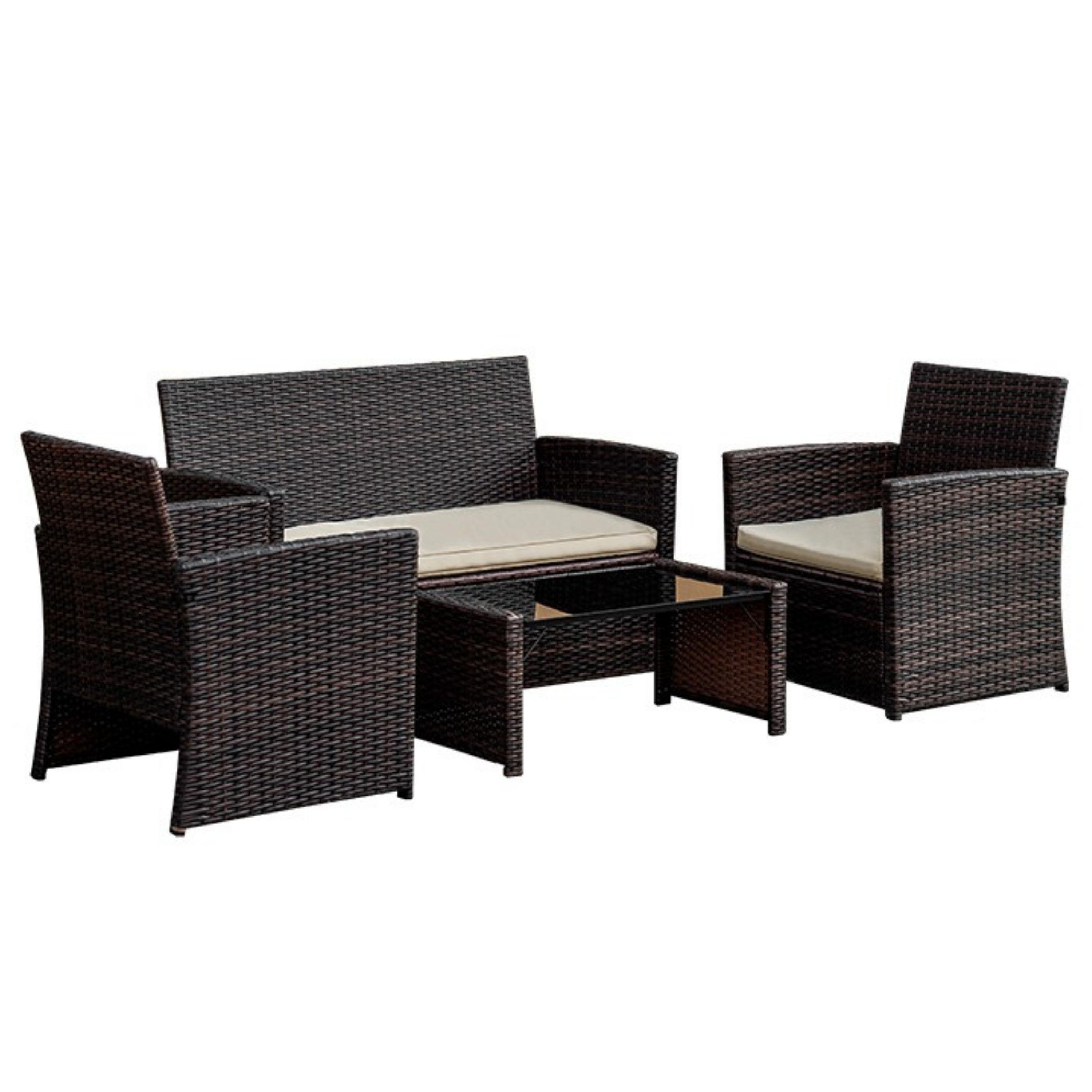 Juego de living Terraza Honolulu Beige 4 Personas -1