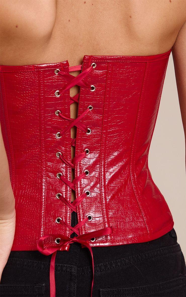 Corset Bandeau Rojo-3