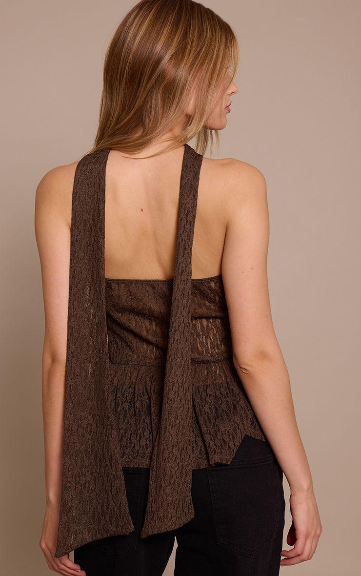 Top Bandeau Encaje Chocolate-3