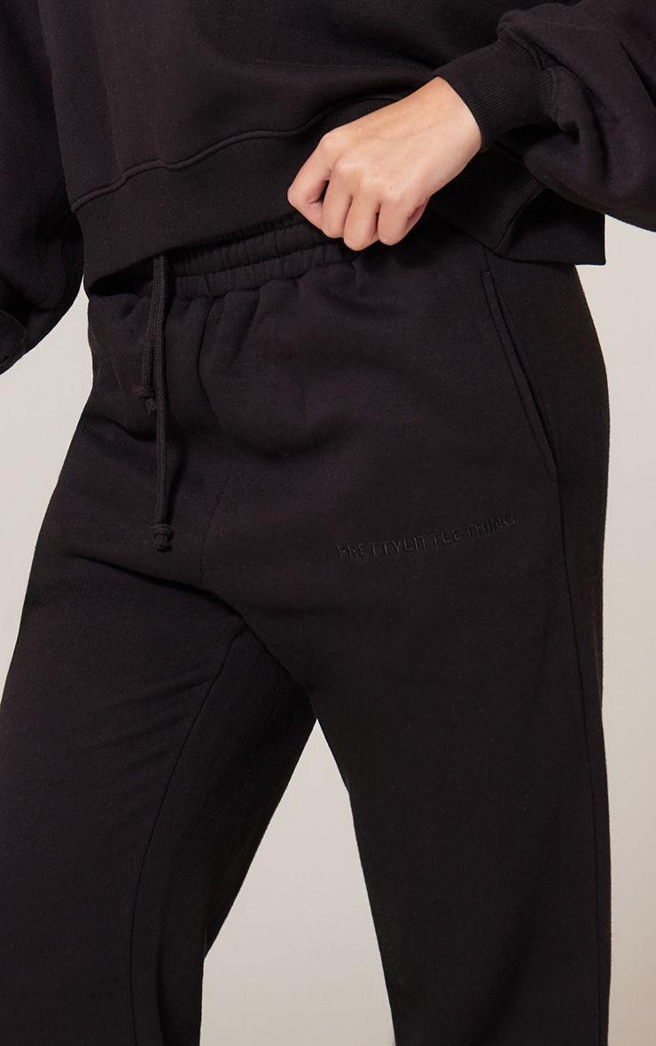 Pantalón Negro Puño Algodón-2
