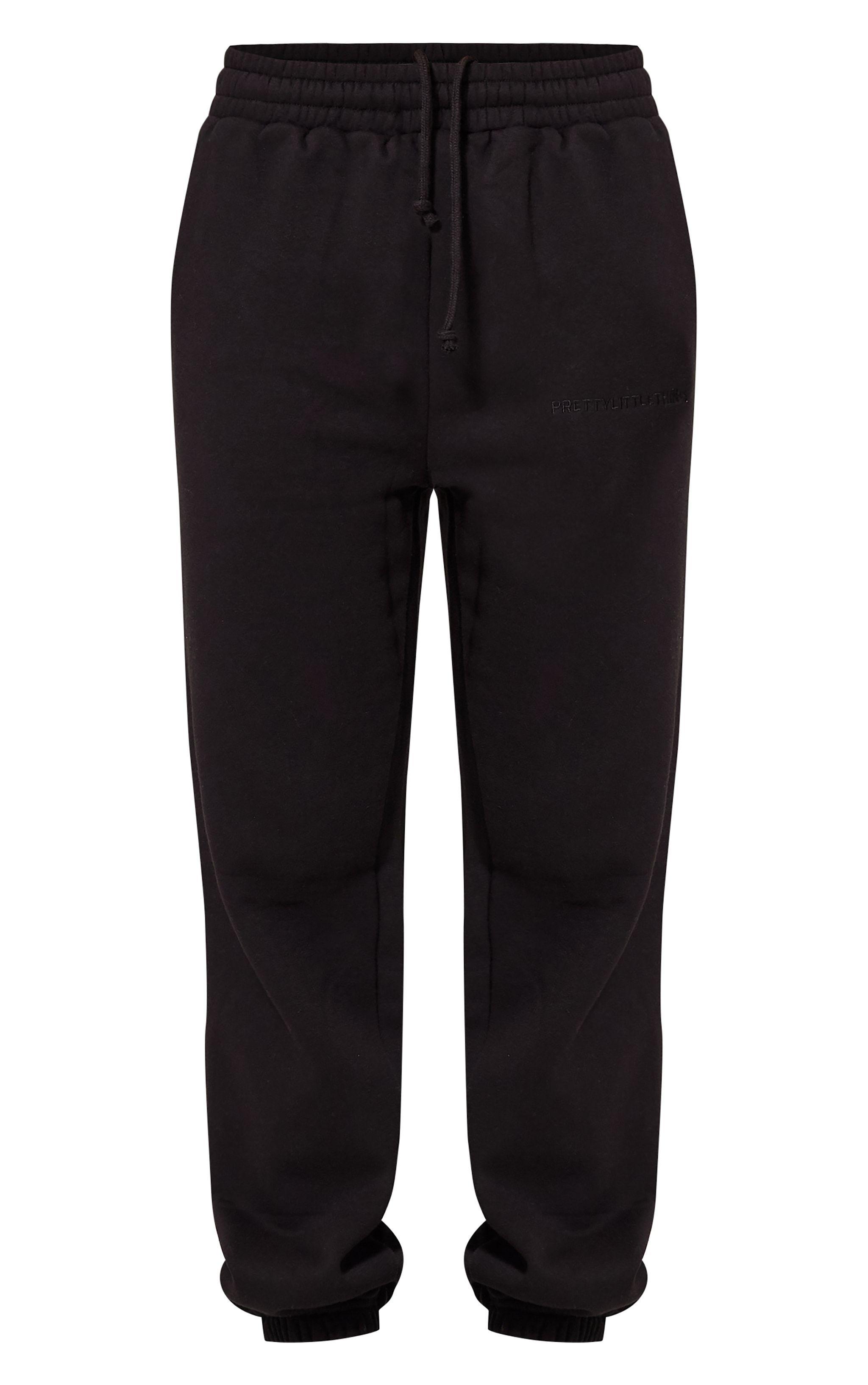 Pantalón Negro Puño Algodón-3