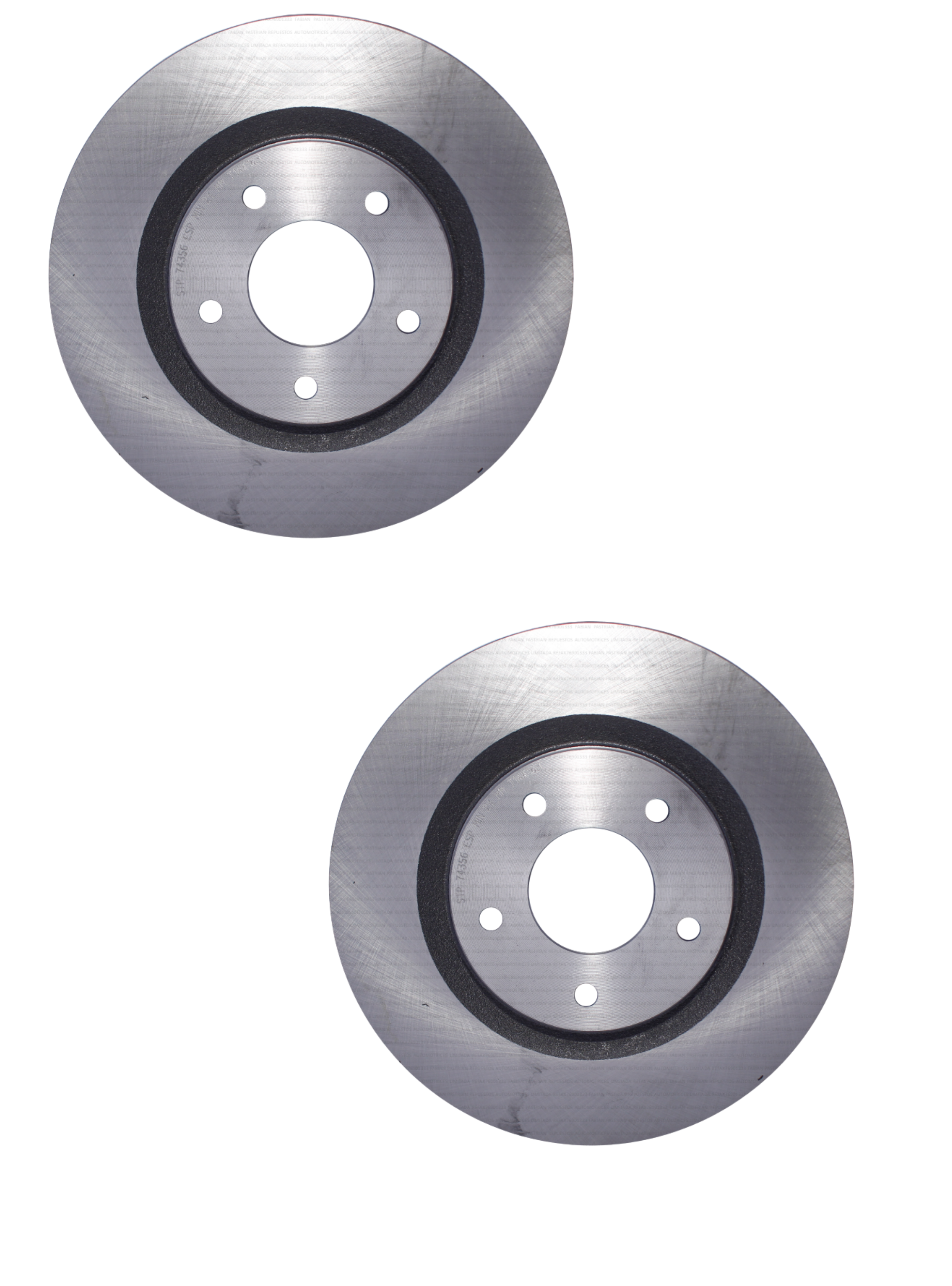 PAR DE DISCOS DE FRENO NISSAN QASHQAI J10 / J11 2008-2018-3