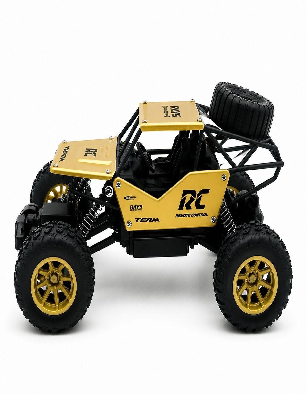 Auto Jeep Todoterreno a Control Remoto Color Dorado-2