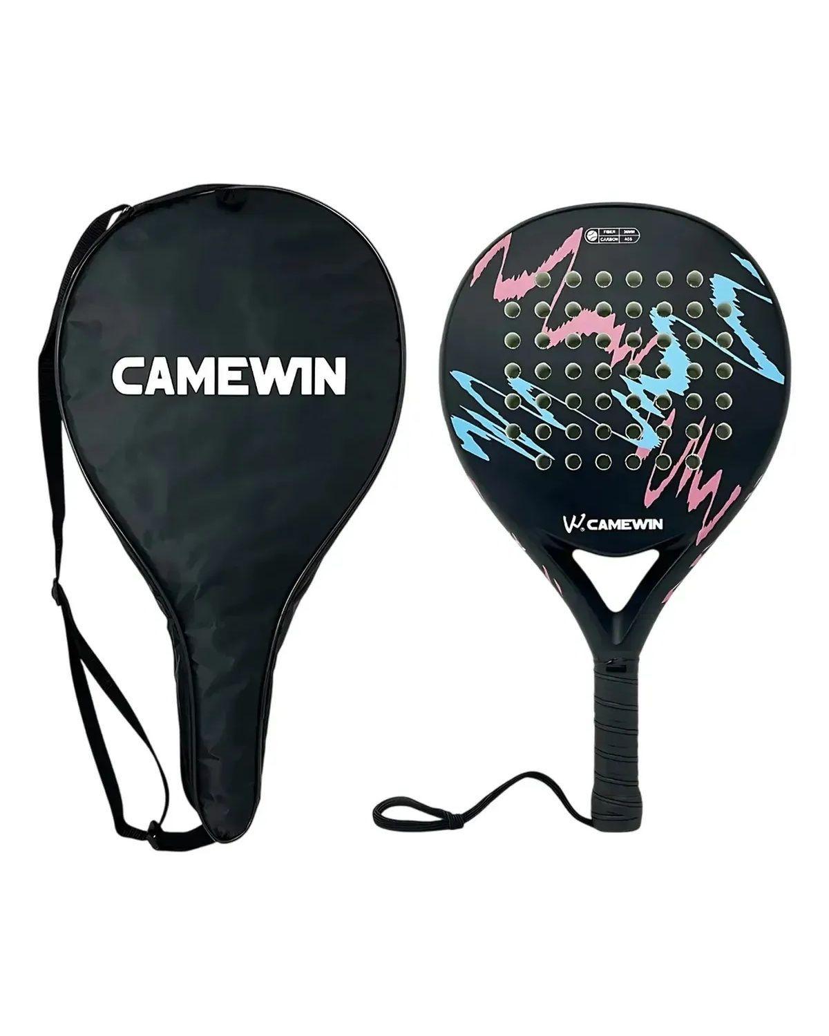 Pala Paleta de Padel Camewin W Fibra de Carbono con Funda-0