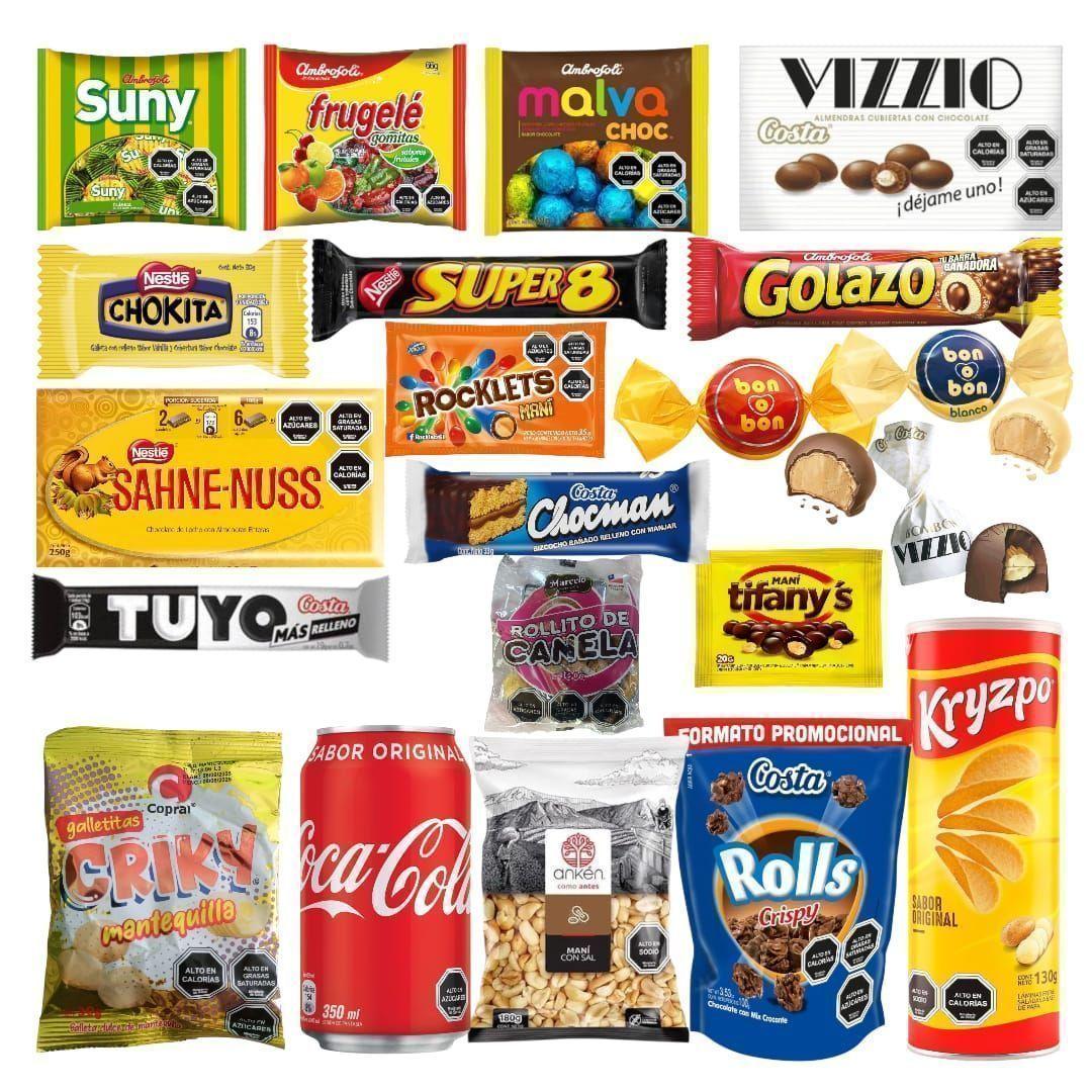 Chocolates Snack y Dulces Surtidos En Caja Sorpresa Cumpleaños-2