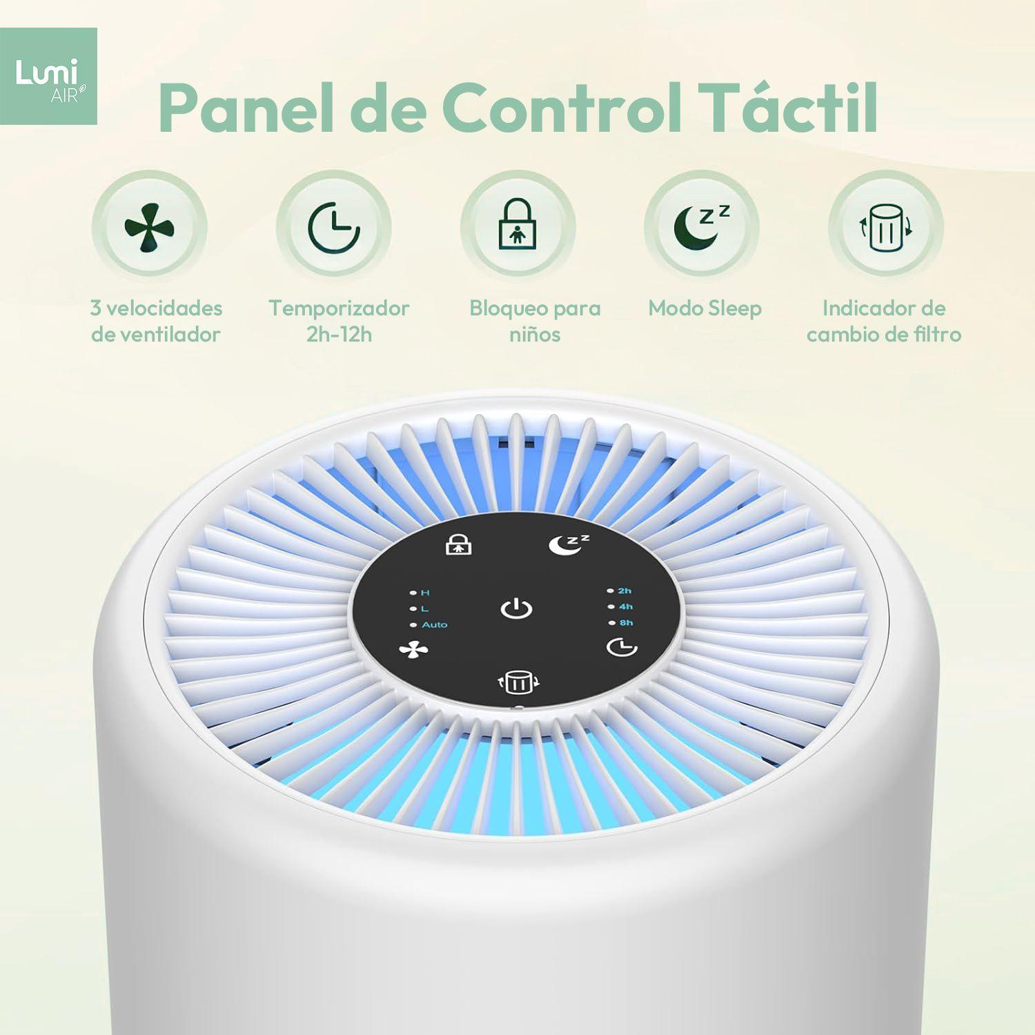 LumiAIR Gregal - Purificador de aire HEPA-3