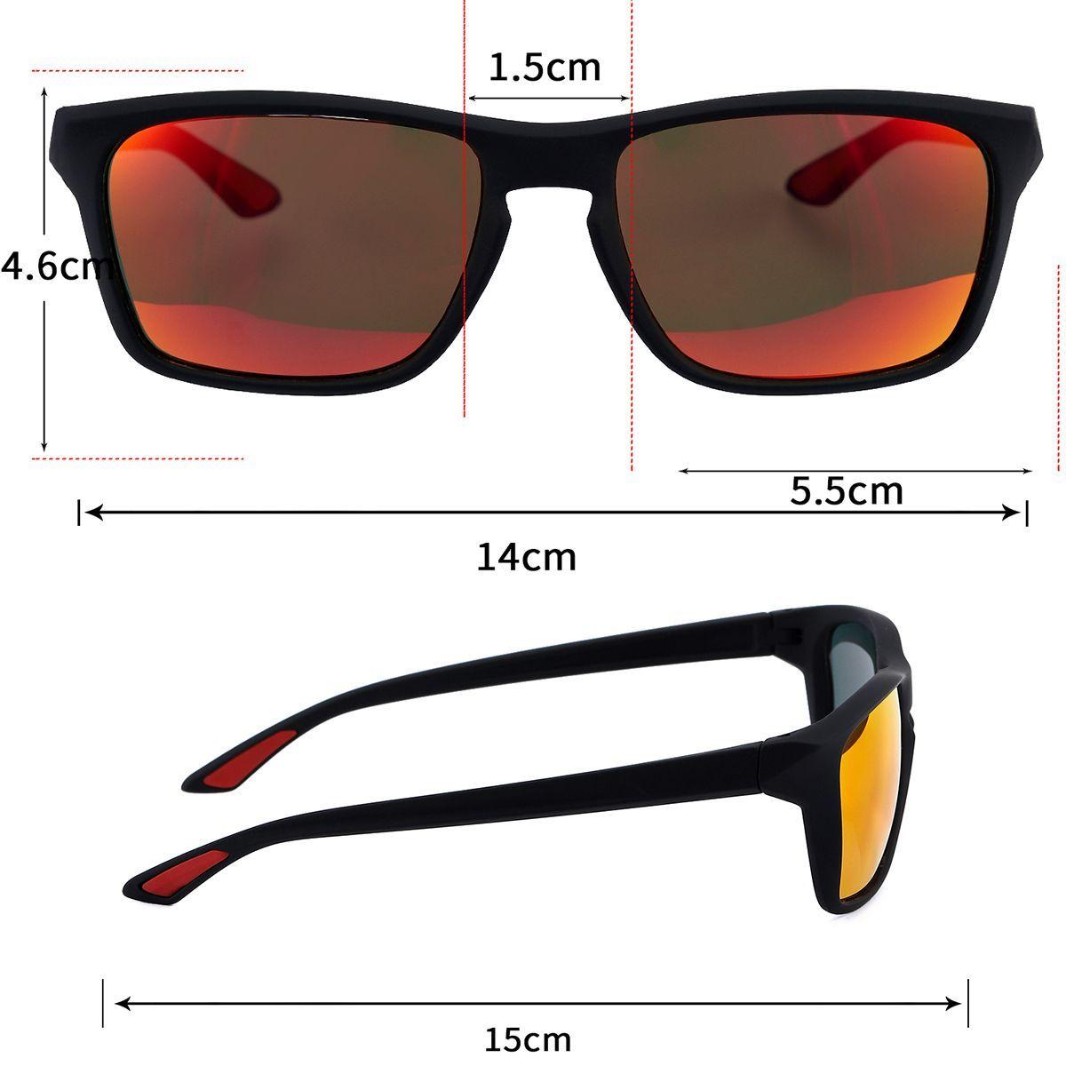 POLASUP LENTES Gafas de sol adecuadas para deportes de ocio al aire libre ciclismo correr y golf-4