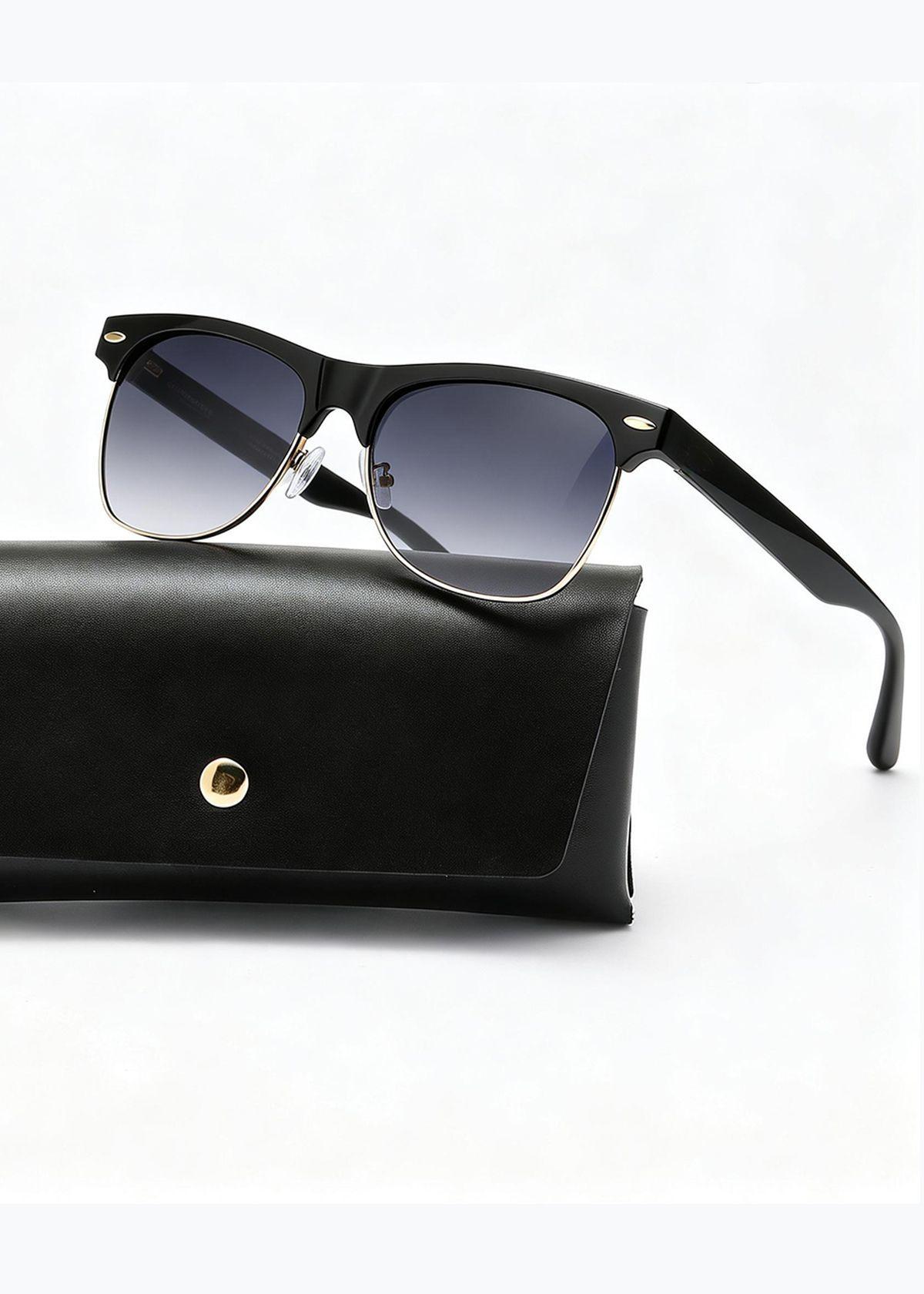 Polasup mujer lentes de sol UV400 moda clasica retro hombre gafas-0