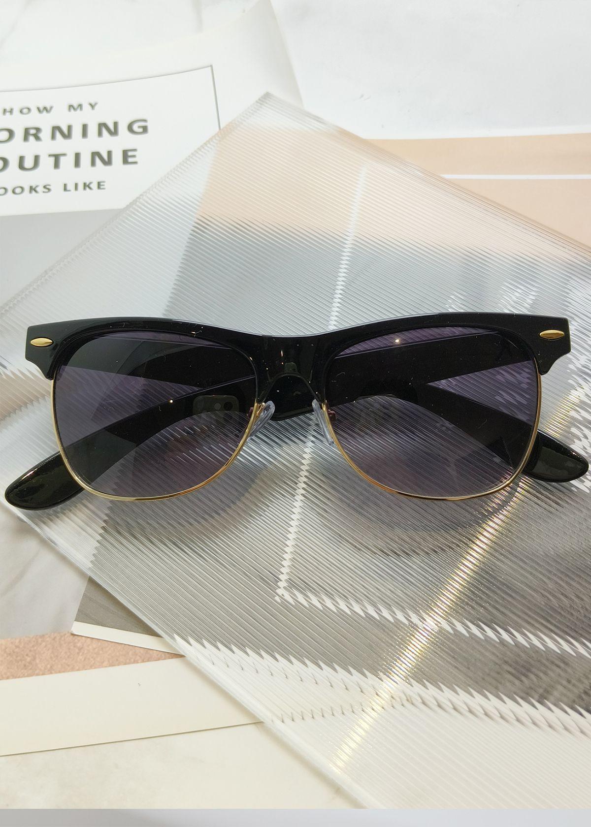 Polasup mujer lentes de sol UV400 moda clasica retro hombre gafas-3
