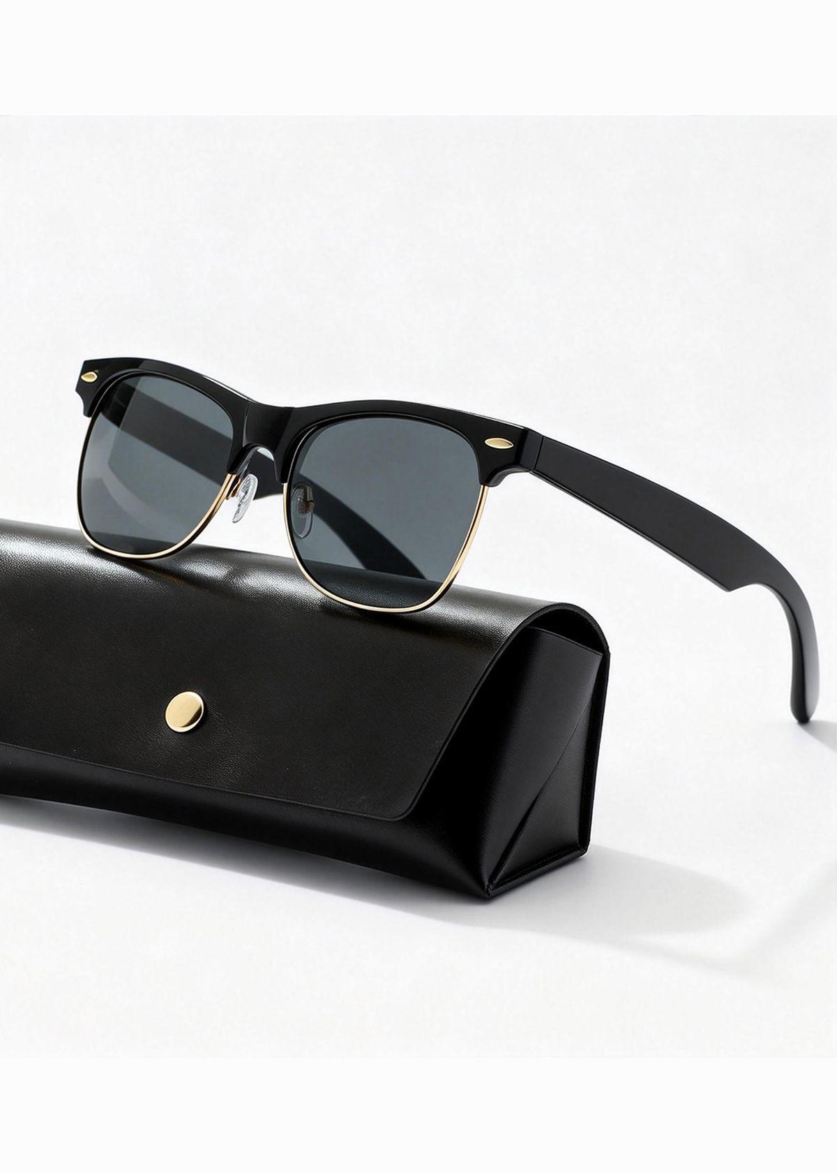 Polasup mujer lentes de sol UV400 moda clasica retro hombre gafas-0