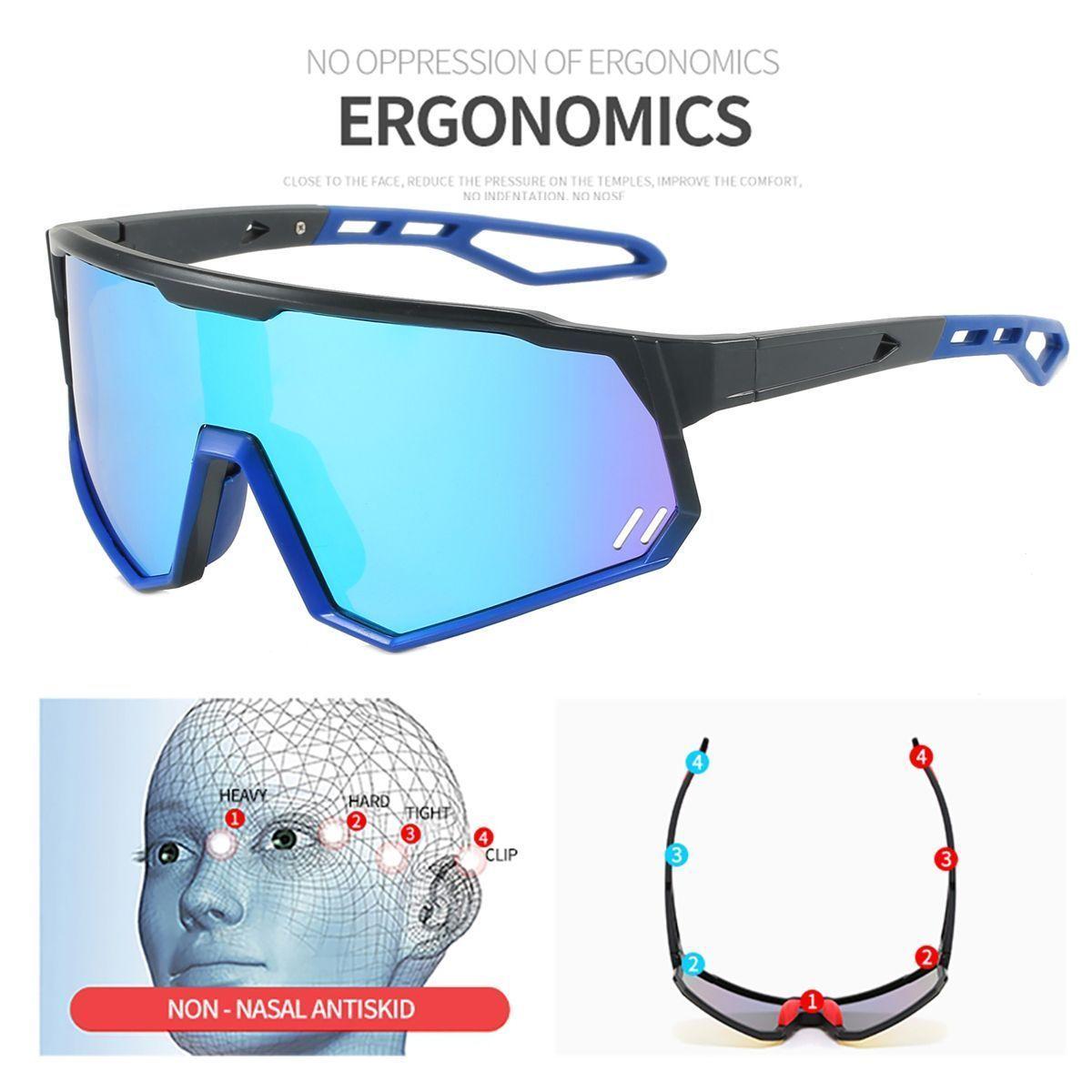 Polasup lentes Gafas de sol polarizadas para deportes ciclismo senderismo y exteriores UV400-7