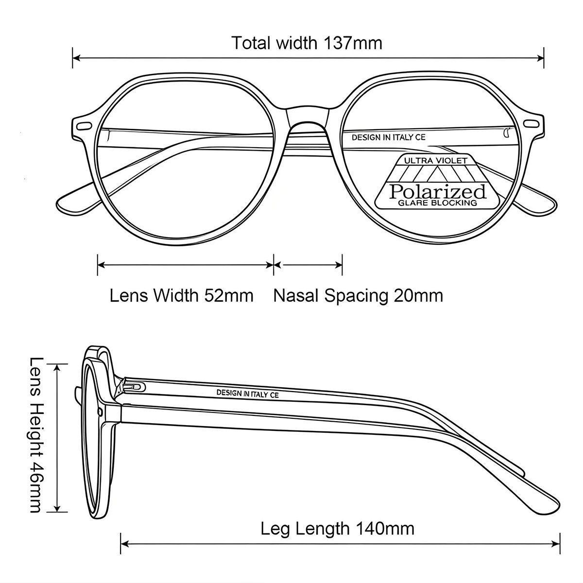 POLASUP LENTES DE SOL Gafas de sol polarizadas cl sicas elegantes de estilo retro y con protecci n-5
