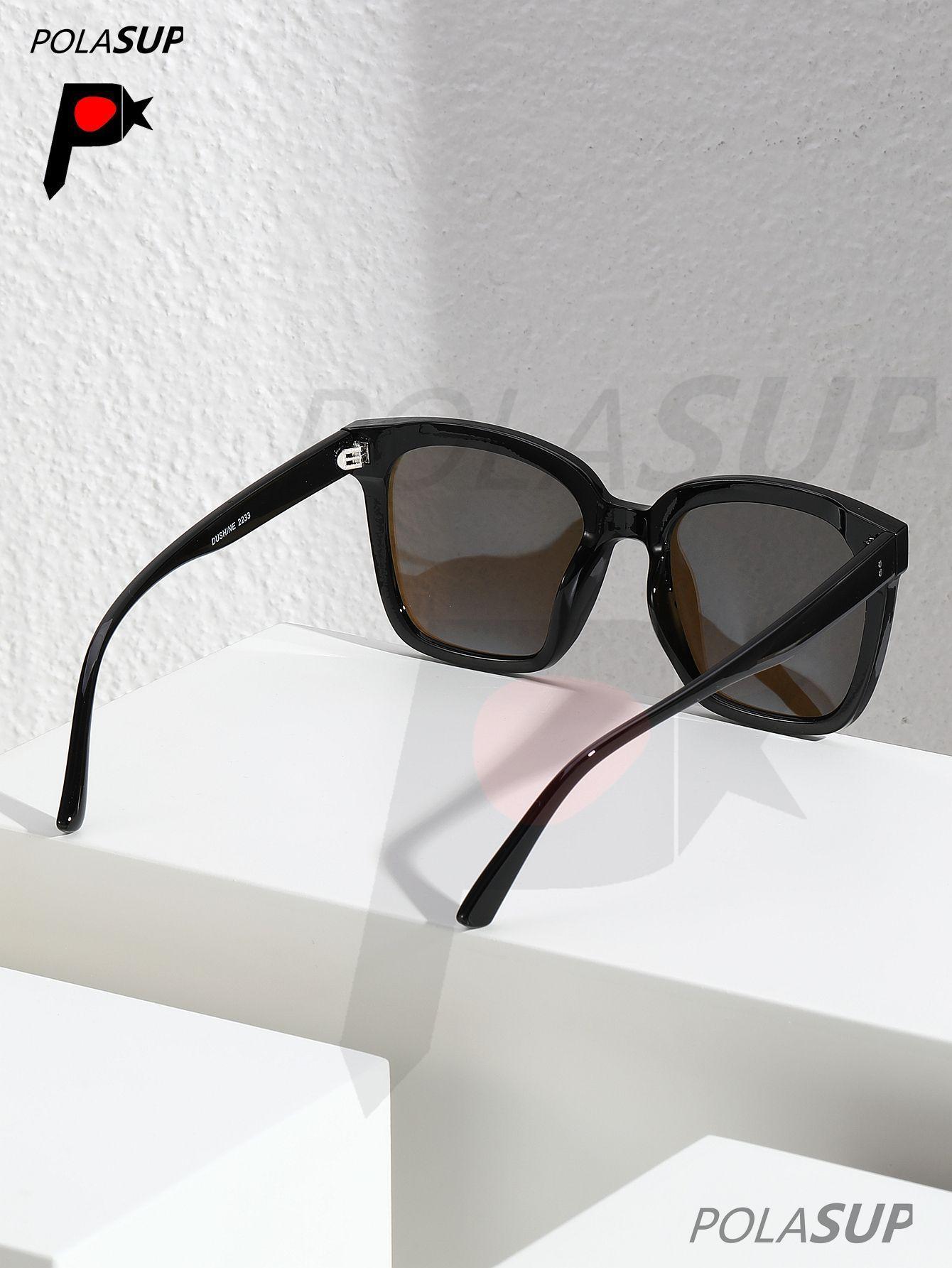 Polasup Mujer lentes sol proteccion uv400 moda clasica gafas hombre unisex retro-3