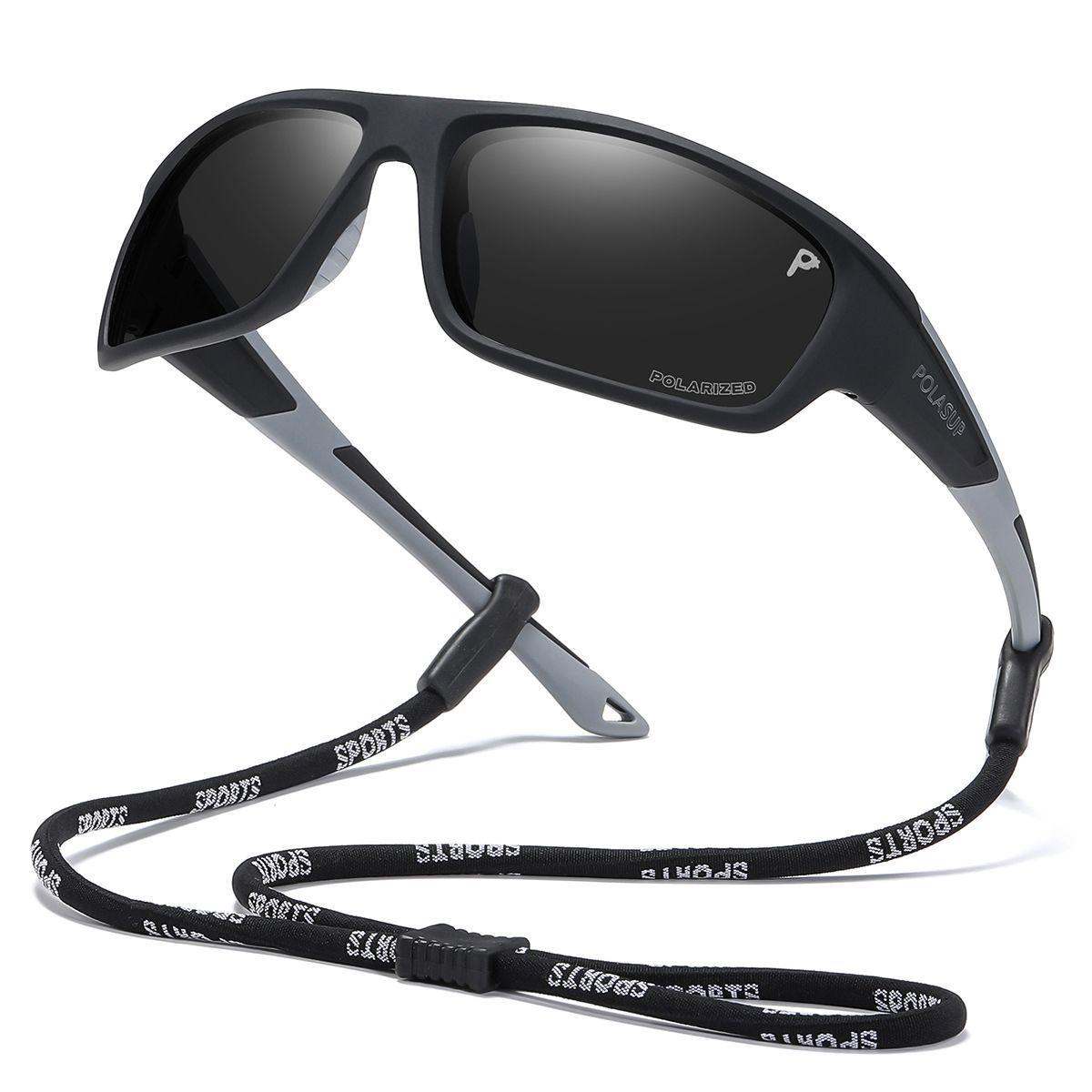 Polasup lentes sol polarizadas adecuadas trabajar hacer senderismo correr practicar deportes-0