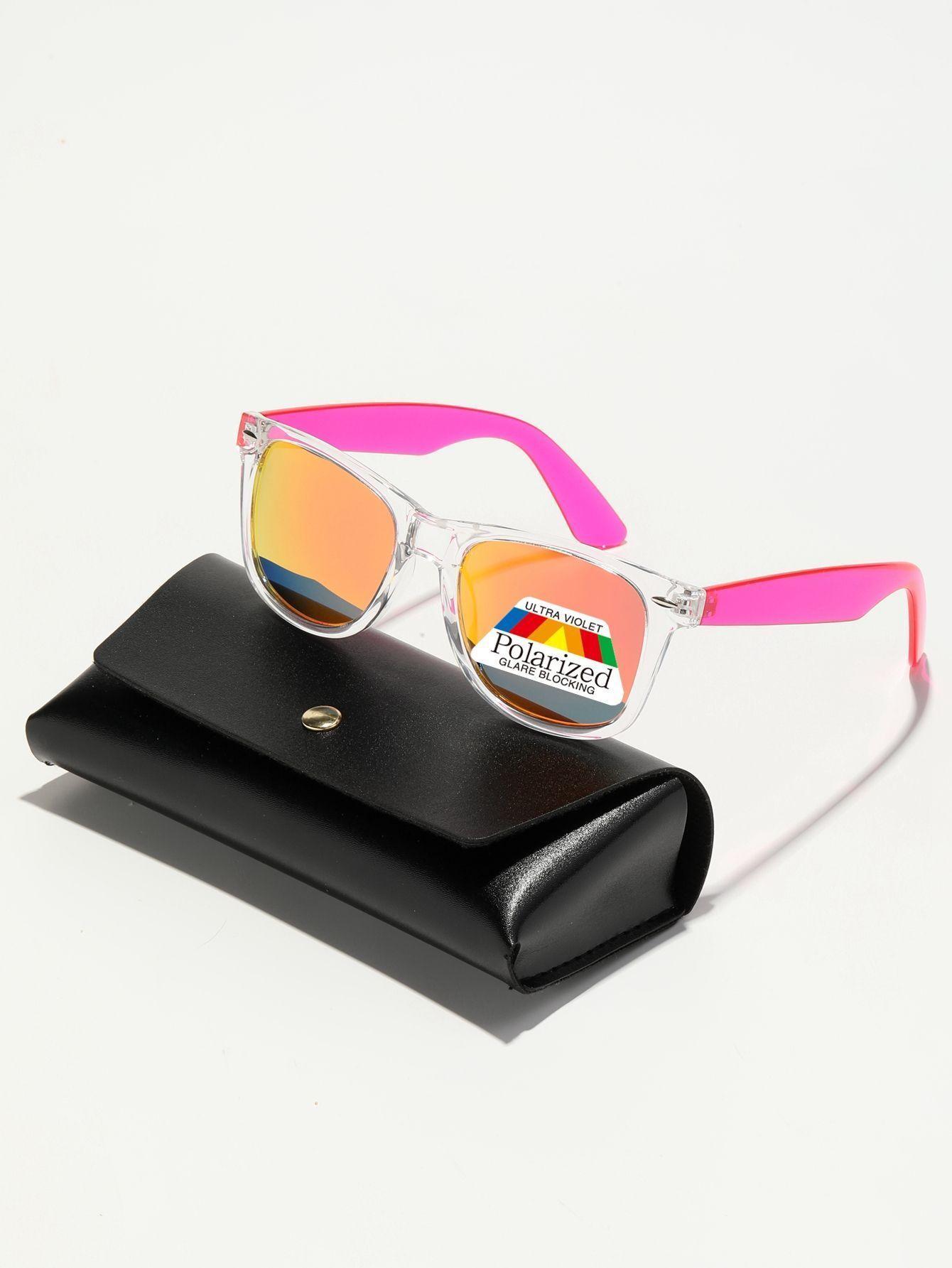 Polasup mujer lentes de sol moda clasica retro hombre gafas proteccion uv unisex con caja-0