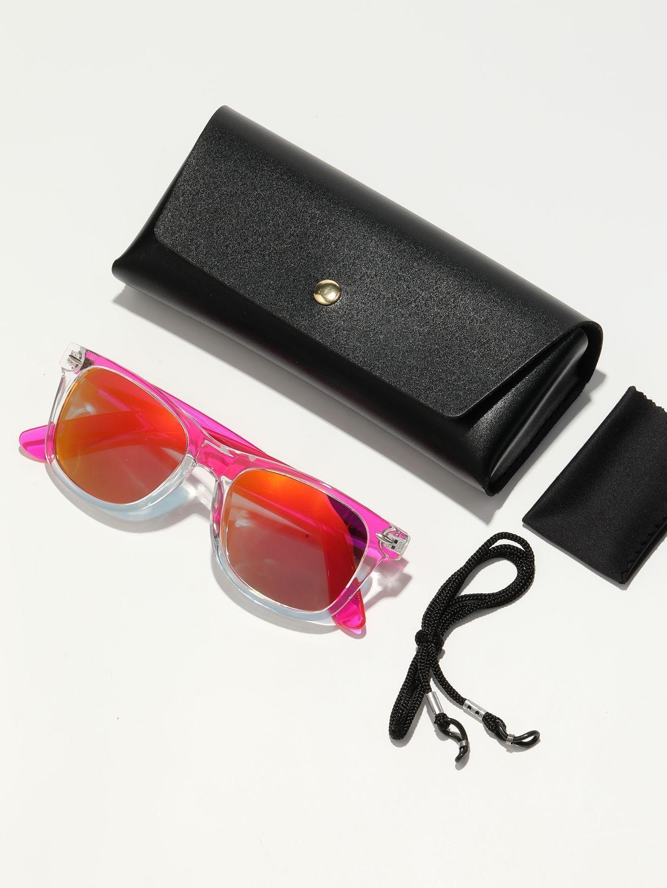Polasup mujer lentes de sol moda clasica retro hombre gafas proteccion uv unisex con caja-4