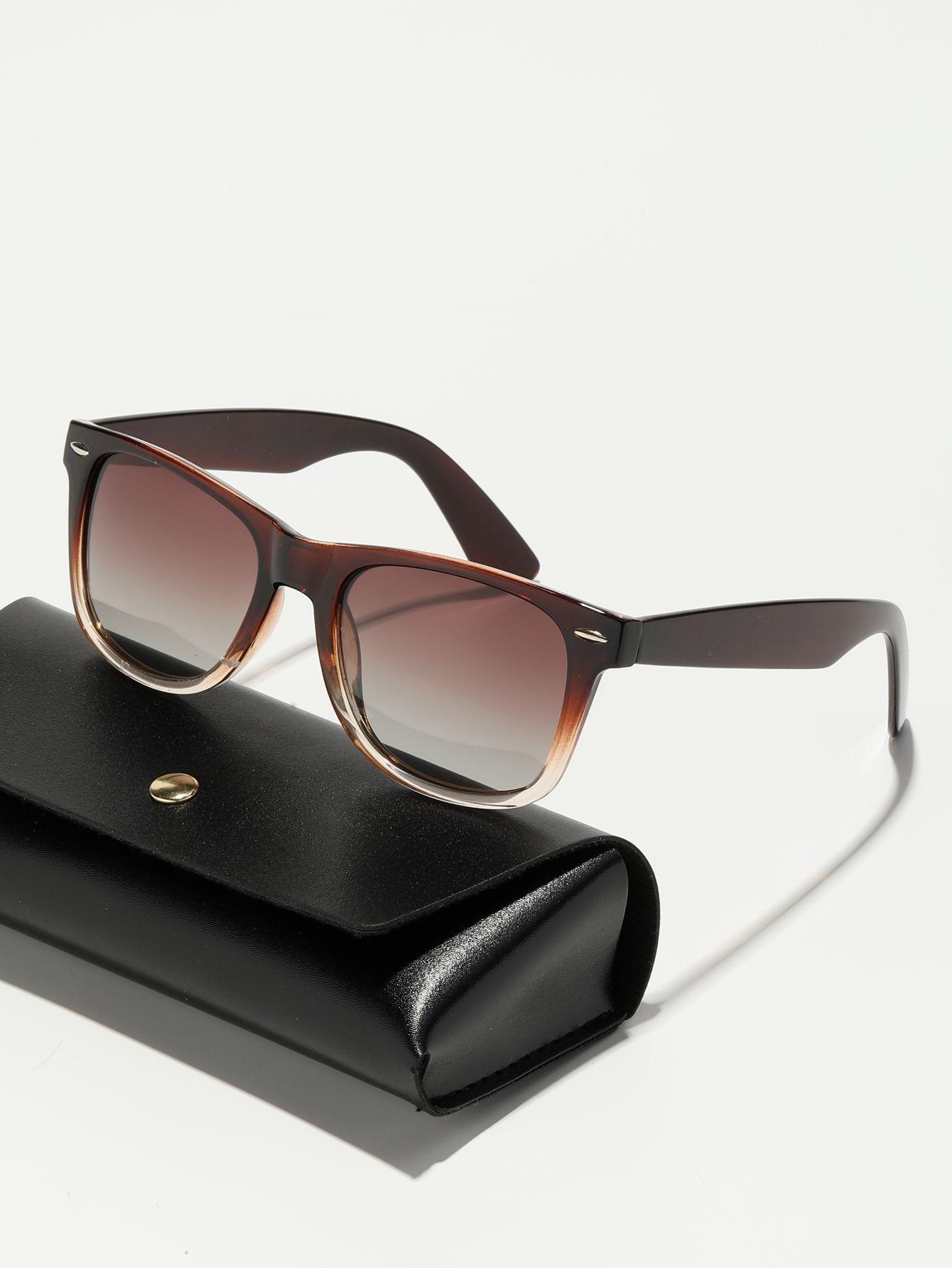 Polasup mujer lentes de sol moda clasica retro hombre gafas proteccion uv unisex con caja-0